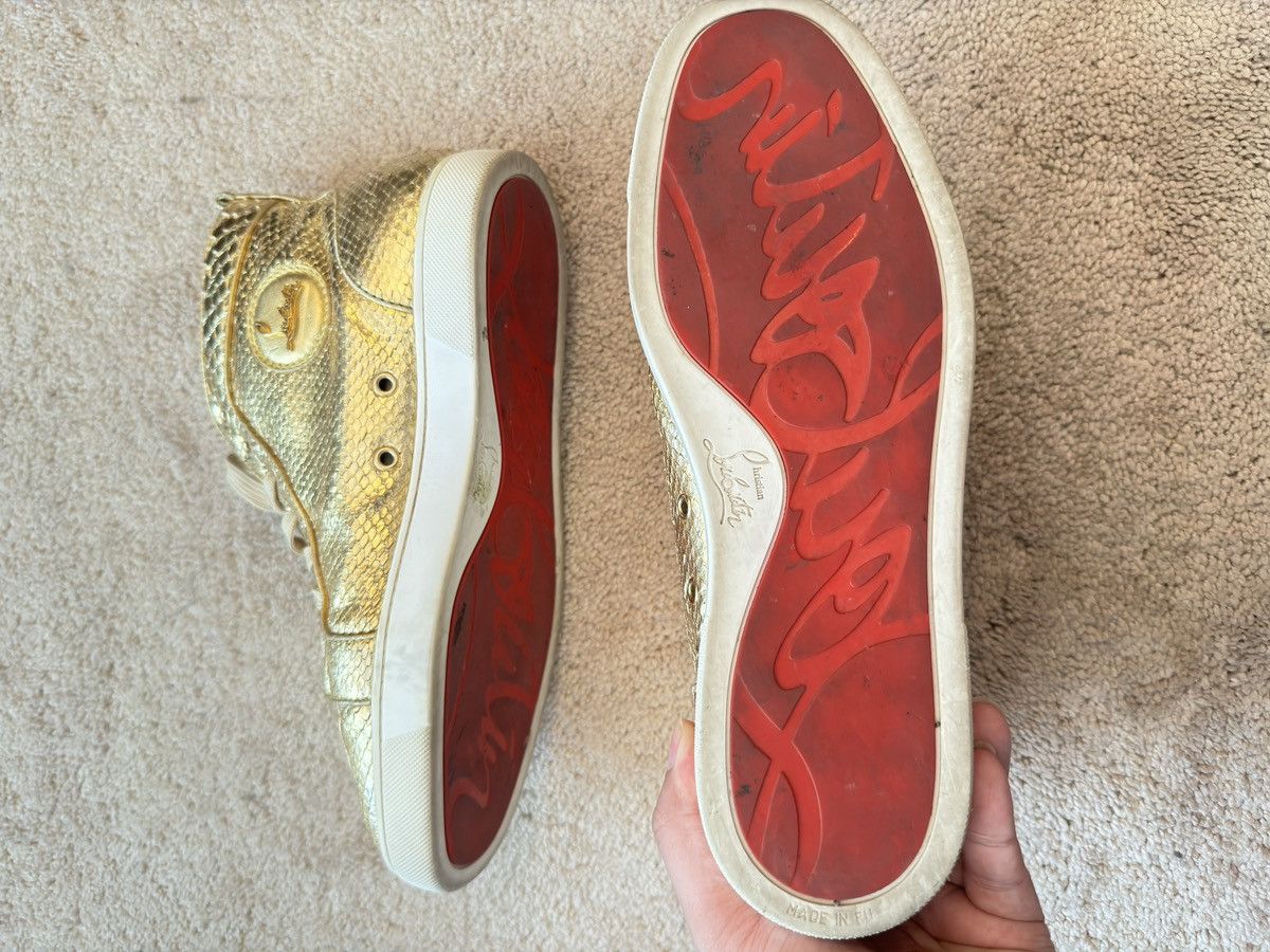 Christian Louboutin Christian Louboutin mens Gold skin shoes 43 US10 Size US 10 / EU 43 - 1 Thumbnail