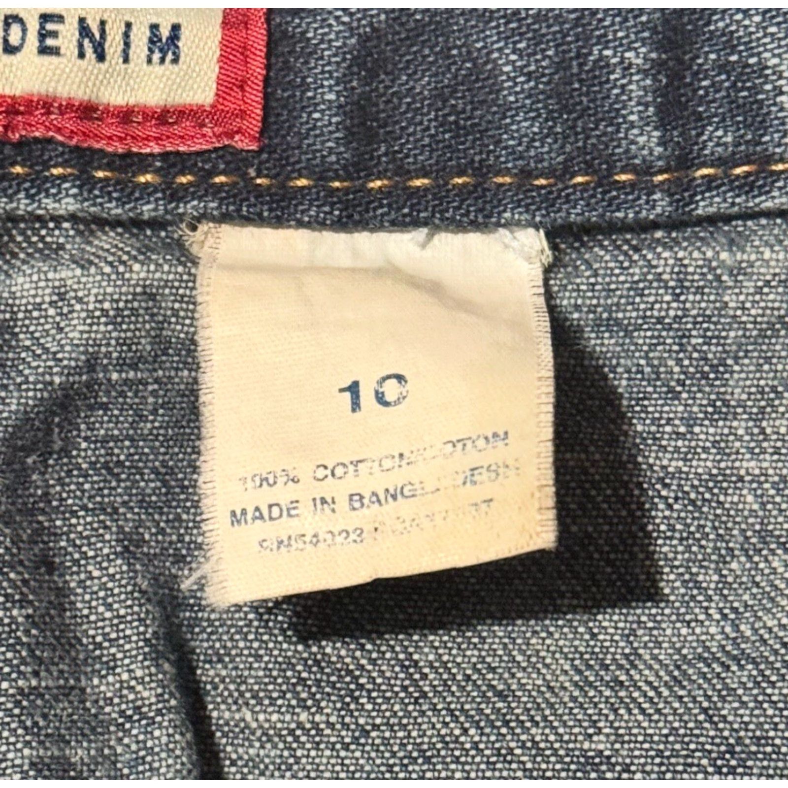 Old Navy VINTAGE Old Navy Denim Skirt Size 10 Women's Straight Knee Length Grunge Y2K Streetwear 100% Cotton Pockets Size 32" / US 10 / IT 46 - 5 Thumbnail
