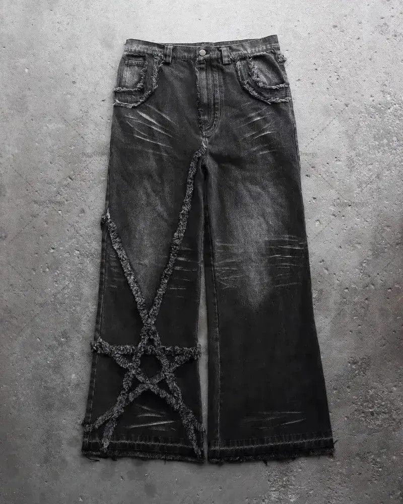 High Street retro star jeans