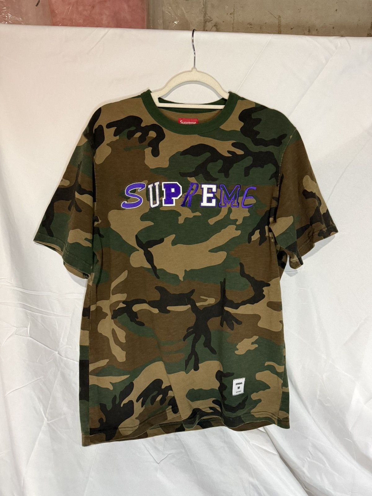 Supreme Supreme Arabic Box Logo Tee Woodland Camo 2026 - Medium