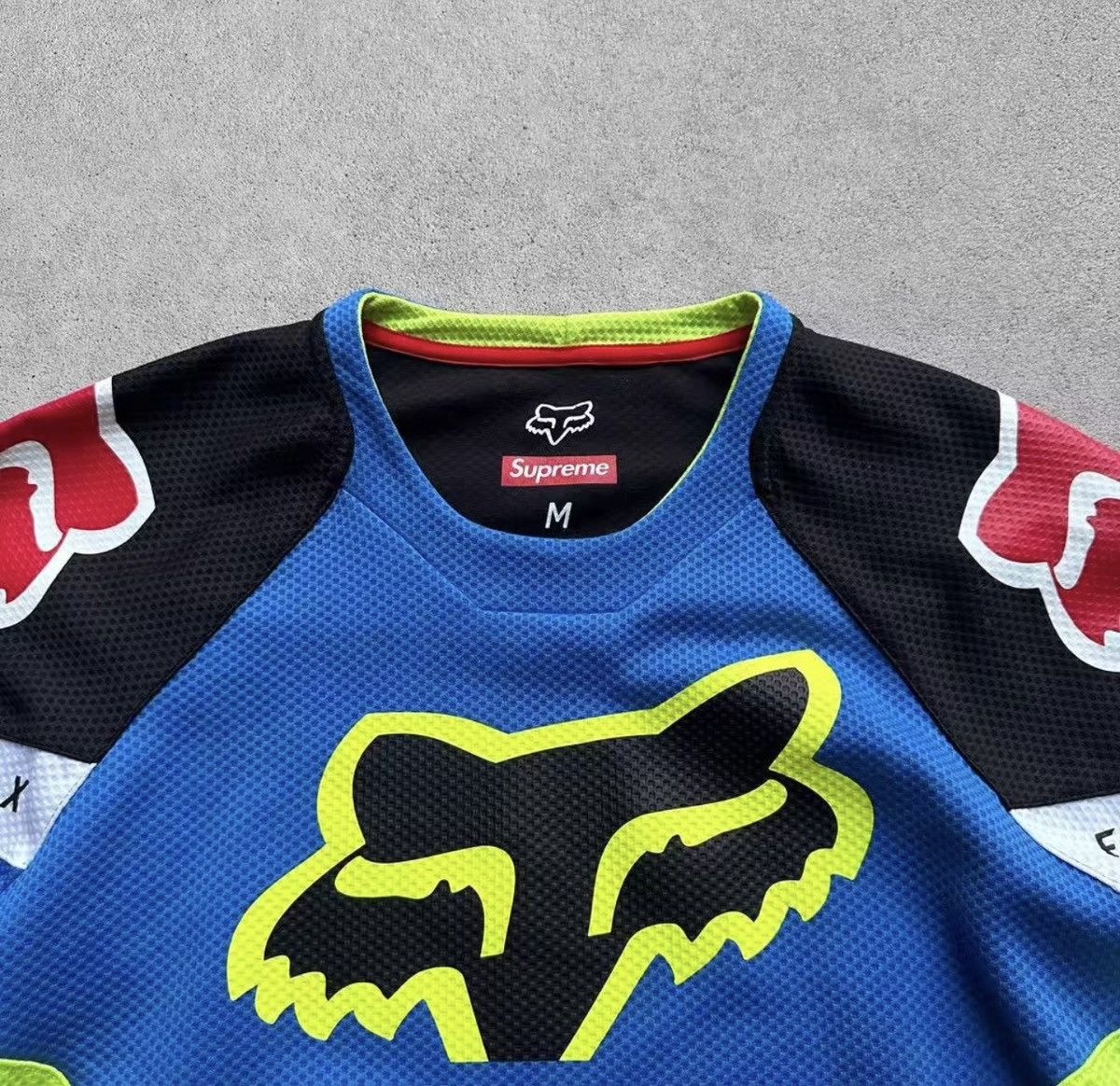 Fox Racing × Supreme Supreme Fox racing moto Jersey top green white tee T-shirt Size US M / EU 48-50 / 2 - 3 Thumbnail