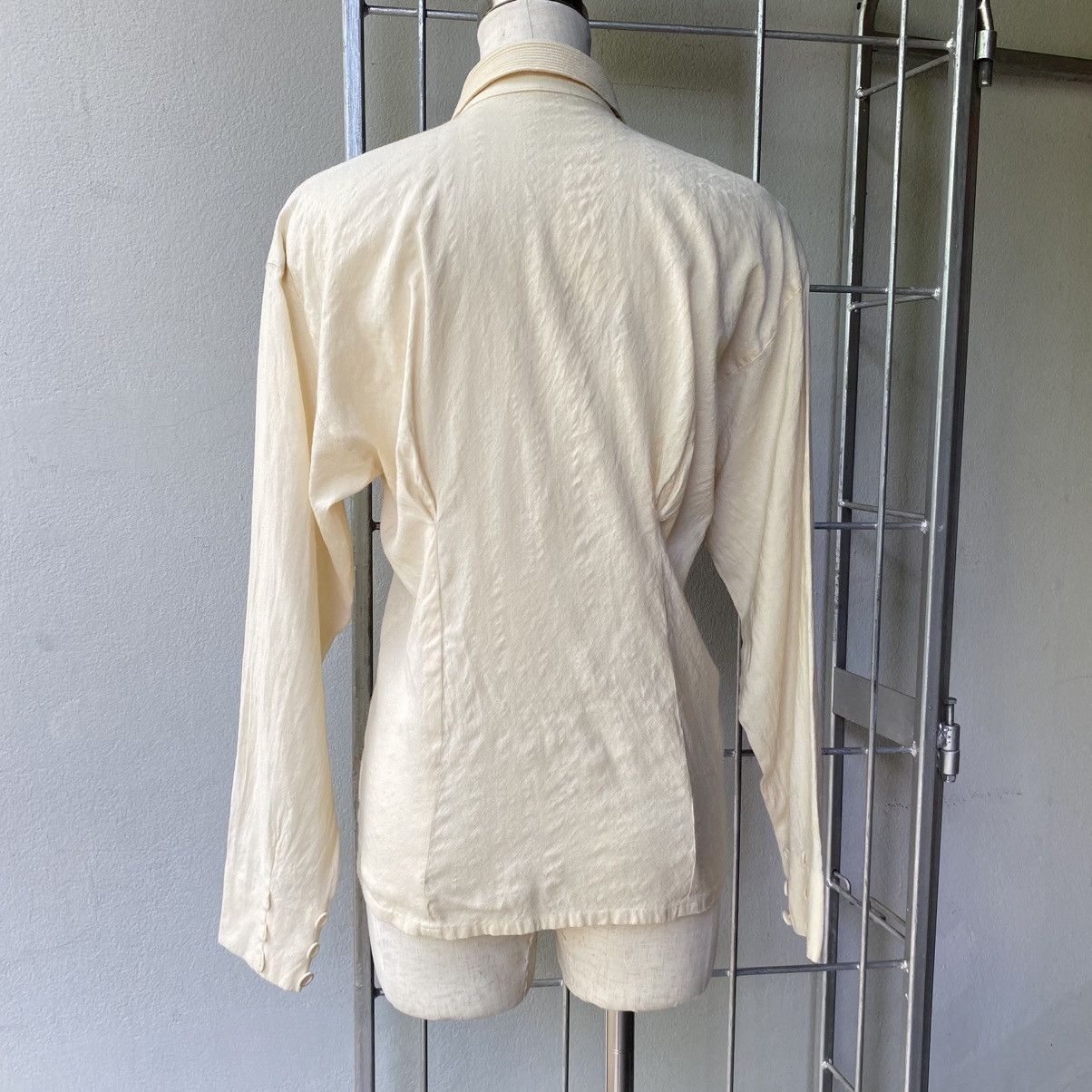 Dior Christian Dior Fitted Pale Yellow Wool Shirt Size M / US 6-8 / IT 42-44 - 21 Thumbnail