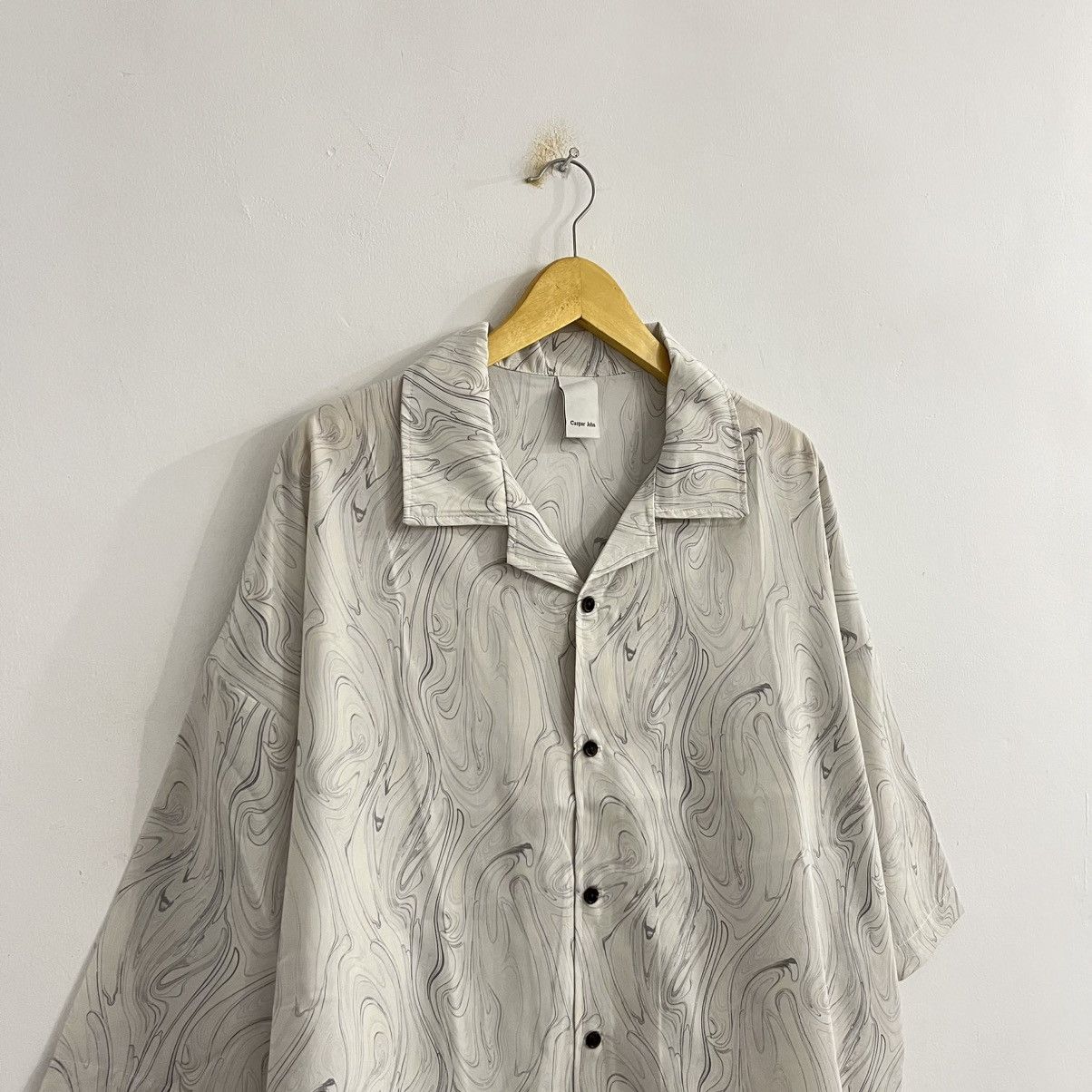 Japanese Brand Casper John Pattern Oversized Shirt Size US L / EU 52-54 / 3 - 3 Thumbnail