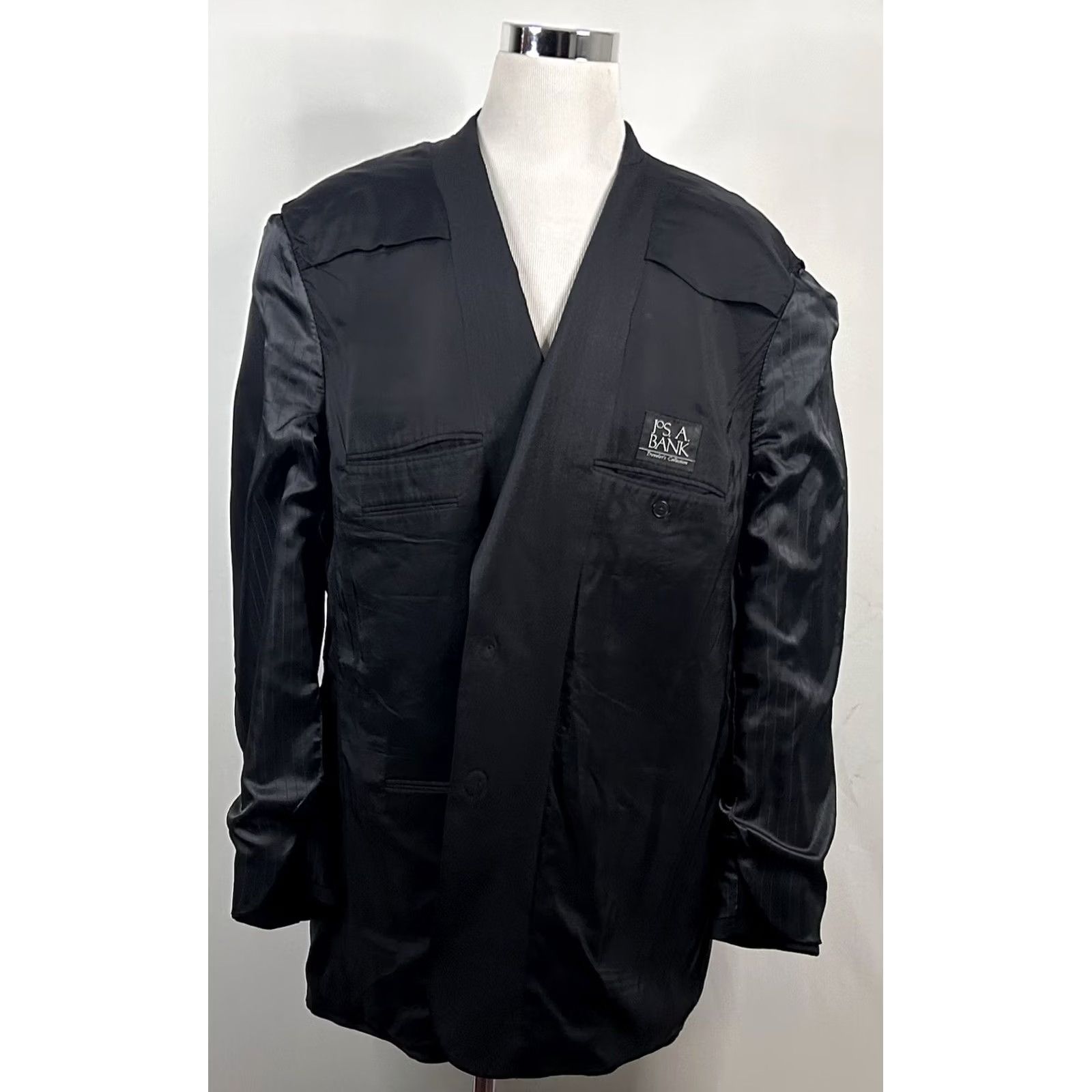 Jos. A. Bank Jos A Bank 52XL Sport Coat 100% Wool Dark Gray Two Button Lined Vented Formal Jacket Coat Mens Size US XS / EU 42 / 0 - 7 Thumbnail