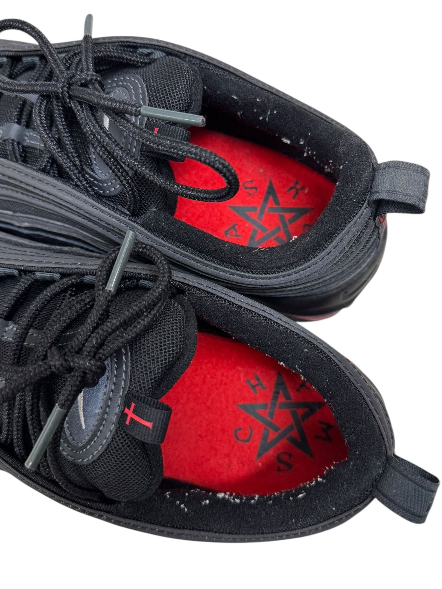 Nike Nike Mschf Lil Nas X Satan Black Air Max 97 Size US 10.5 / EU 43-44 - 7 Thumbnail