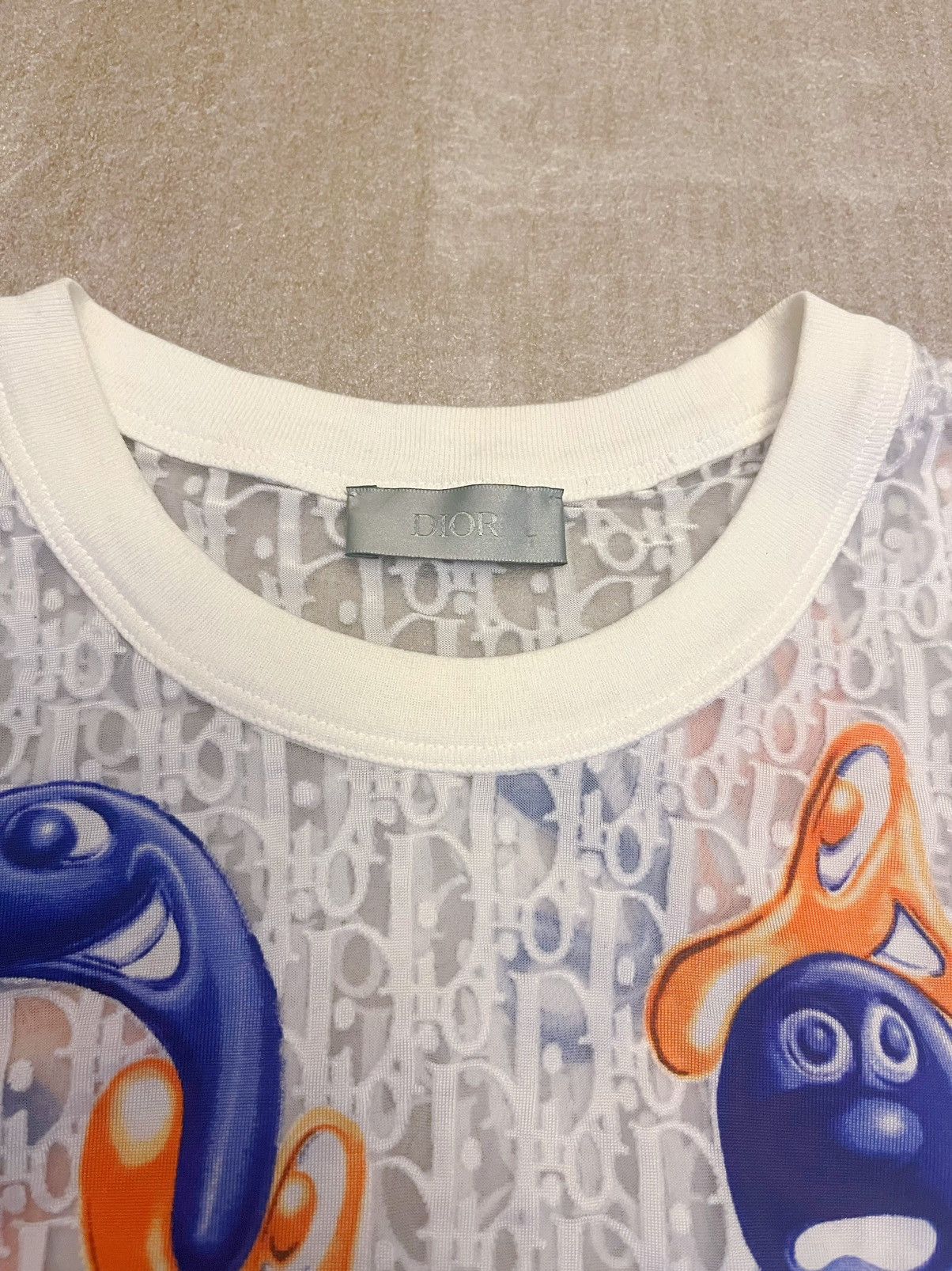 Dior Dior silk fishnet logo T-shirt Size US L / EU 52-54 / 3 - 2 Thumbnail