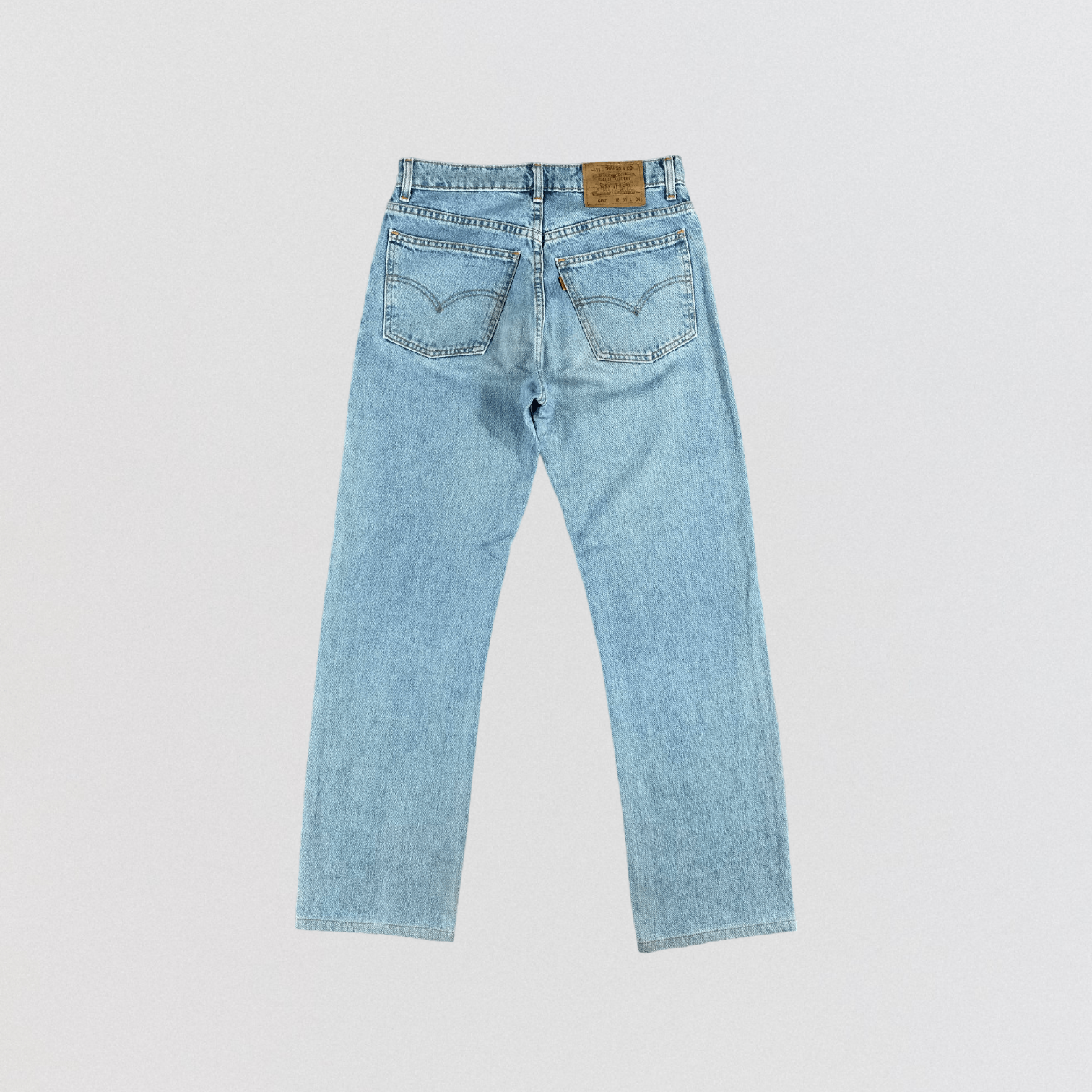 Levi's × Vintage 90s Vintage Light Wash Levis 607 Jeans-JM2294 Size US 31 - 2 Thumbnail