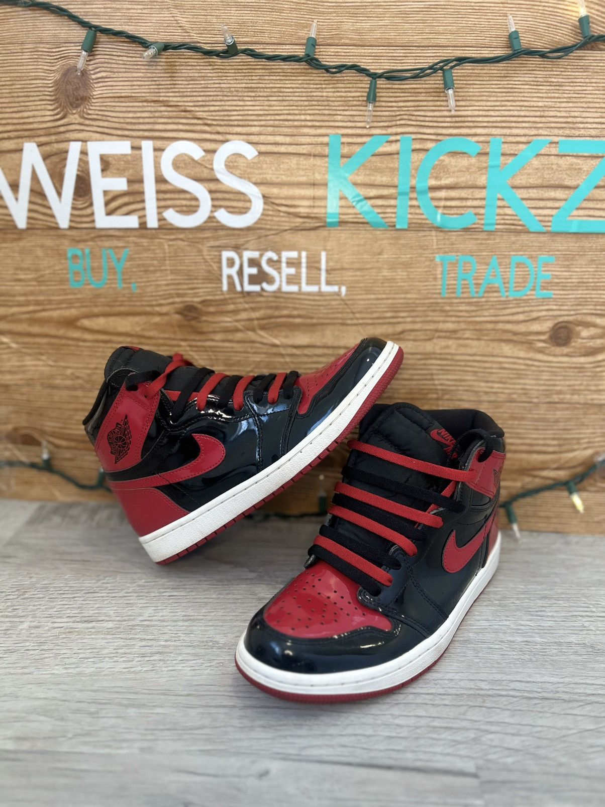 Jordan Brand Jordan 1 patent bred Size US 8.5 / EU 41-42 - 1 Thumbnail