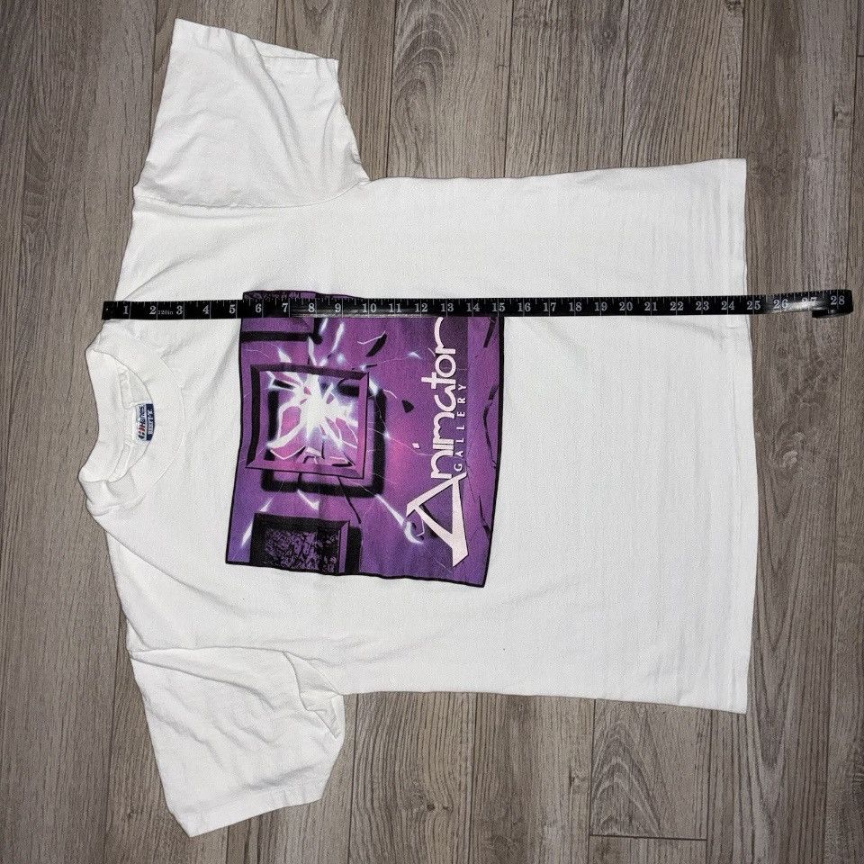 Hanes 80s Animator Gallery white art tee shirt Size US M / EU 48-50 / 2 - 6 Thumbnail
