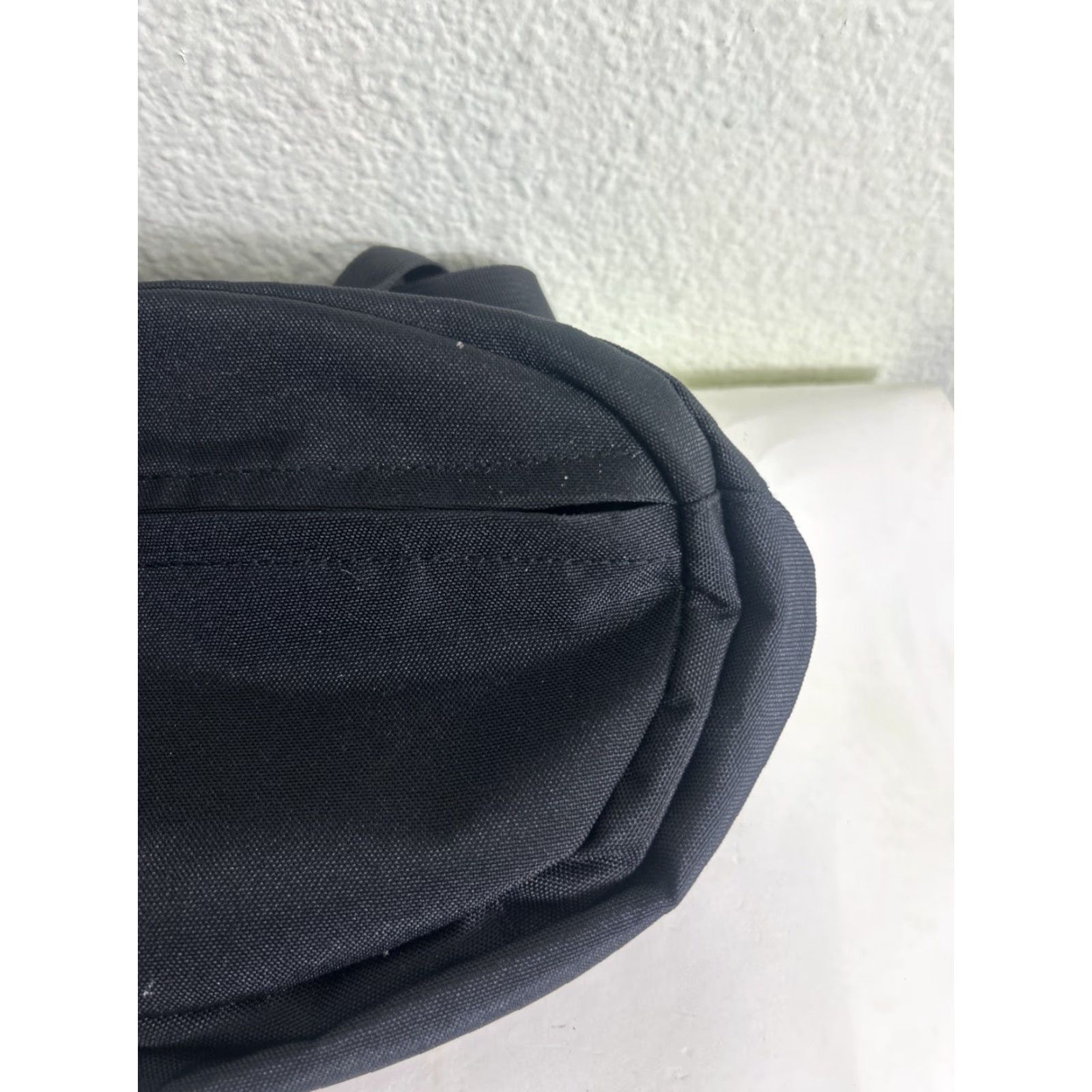 Jansport VINTAGE JANSPORT Fanny Pack Hip Bag Black Double Zip Unisex Adults Nylon Bag Size ONE SIZE - 4 Thumbnail