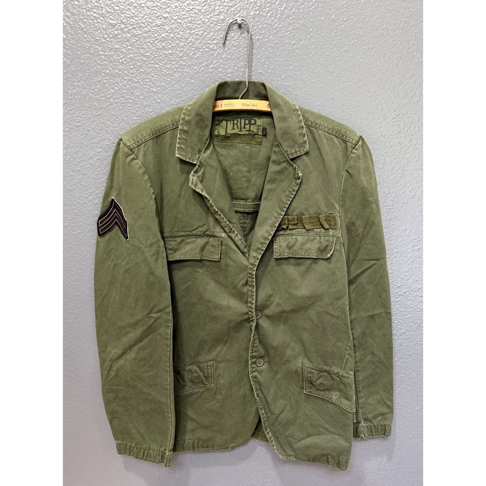 Trippen VINTAGE Tripp Military Jacket Pocket Coat Olive Green Size S Men’s Jacket Size US S / EU 44-46 / 1 - 3 Thumbnail