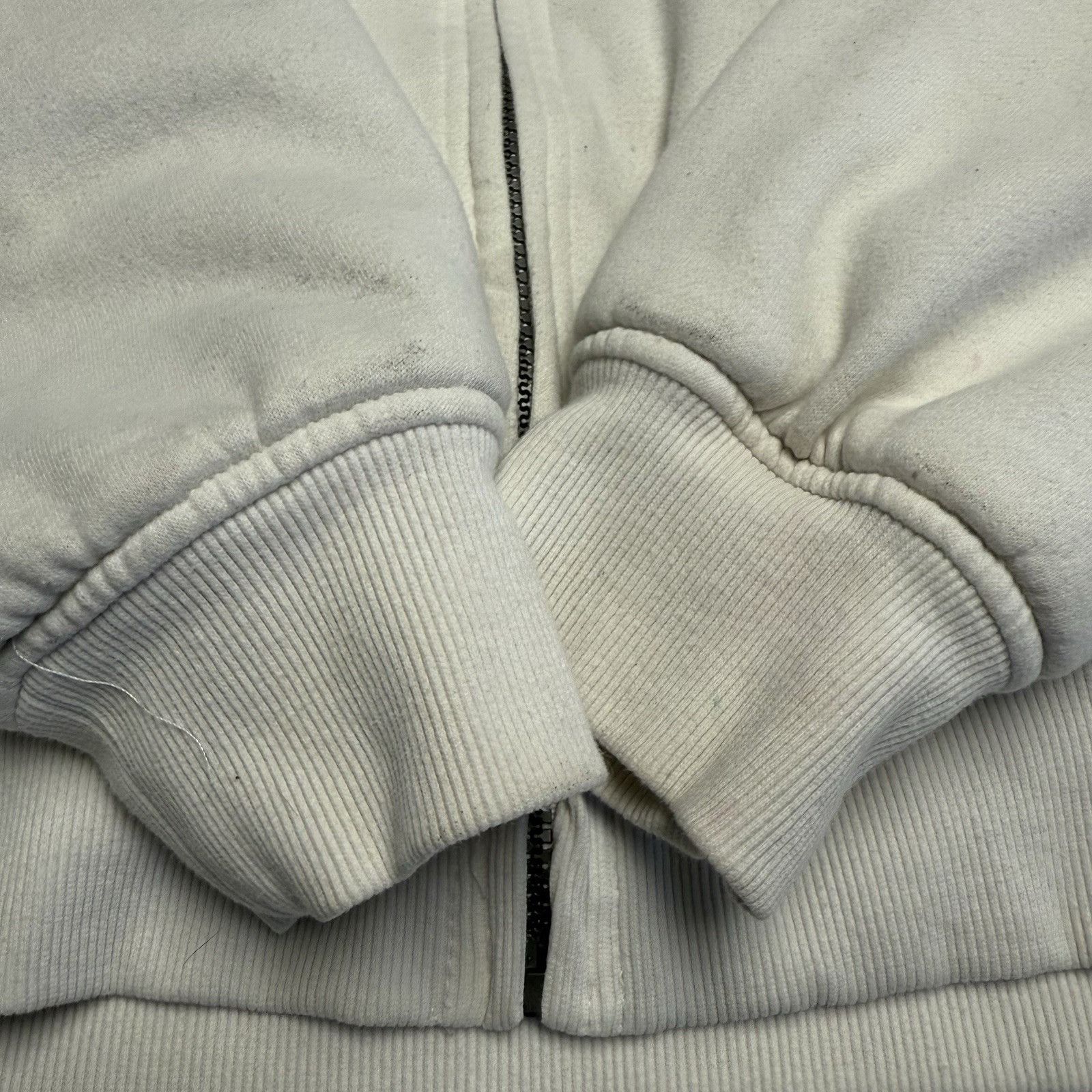 Vintage Green Tea Hoodie Sweatshirt Womens XL 24x24 White Full ZIp F Size XL / US 12-14 / IT 48-50 - 13 Thumbnail
