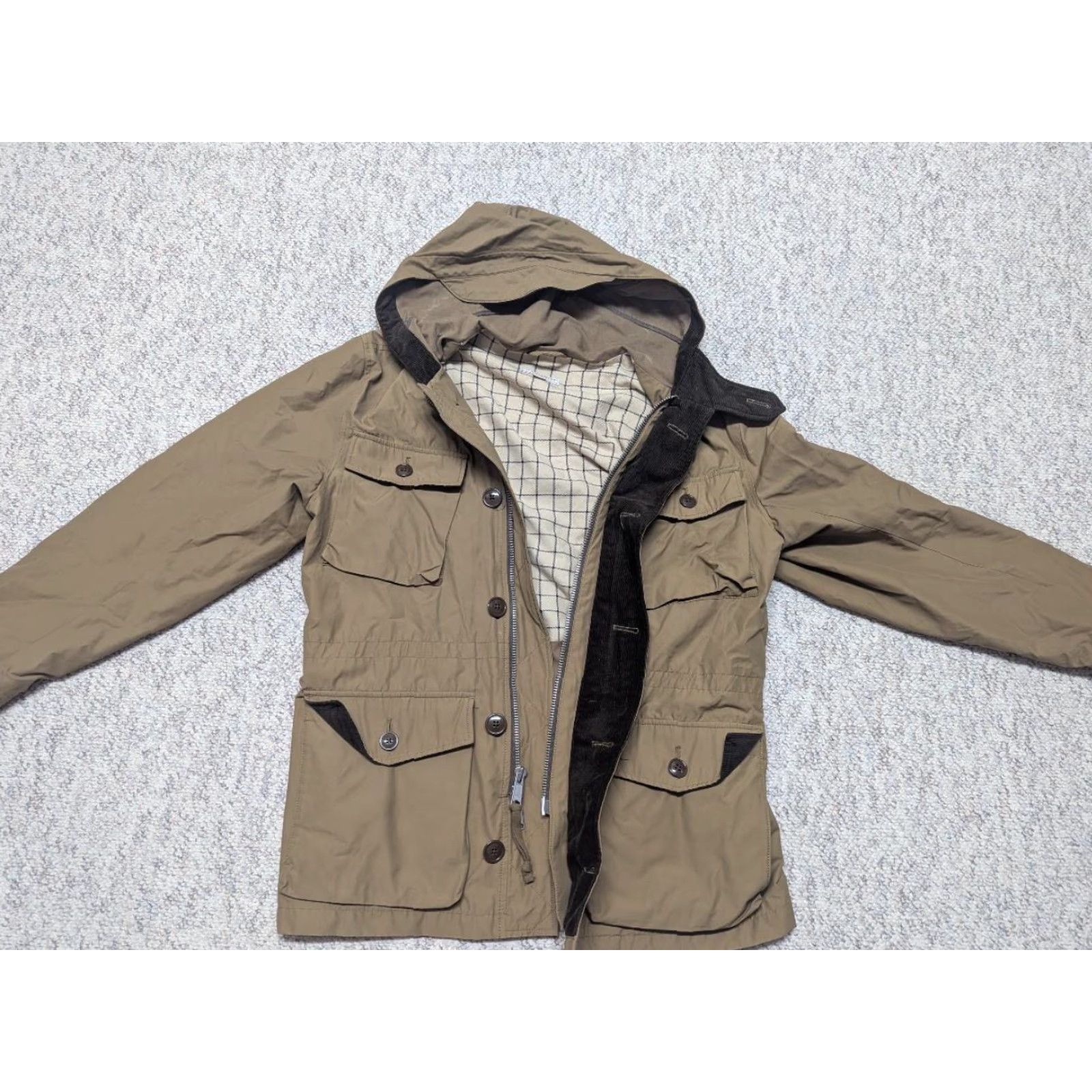 Wallace & Barnes Wallace & Barnes lightweight utility parka M nylon/cotton AA146 coat jacket Mens Regular M Brown Golden nylon/cotton parka coat Size US M / EU 48-50 / 2 - 4 Thumbnail