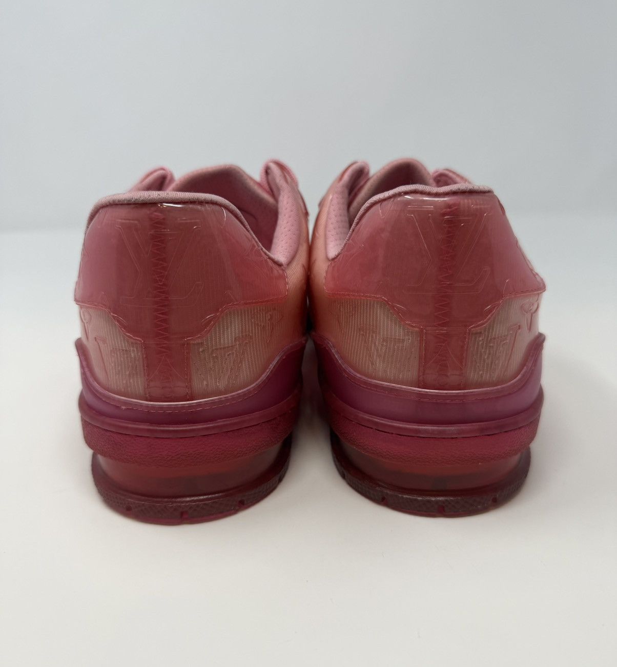 Louis Vuitton Louis Vuitton Clear Fluorescent Pink Trainer Size US 9 / EU 42 - 5 Thumbnail