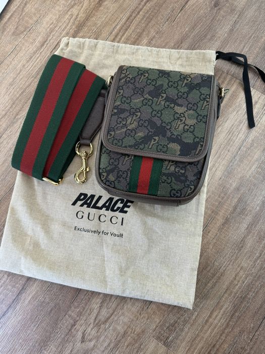 Gucci Palace x Gucci Web Canvas GG-P Messenger Bag | Grailed