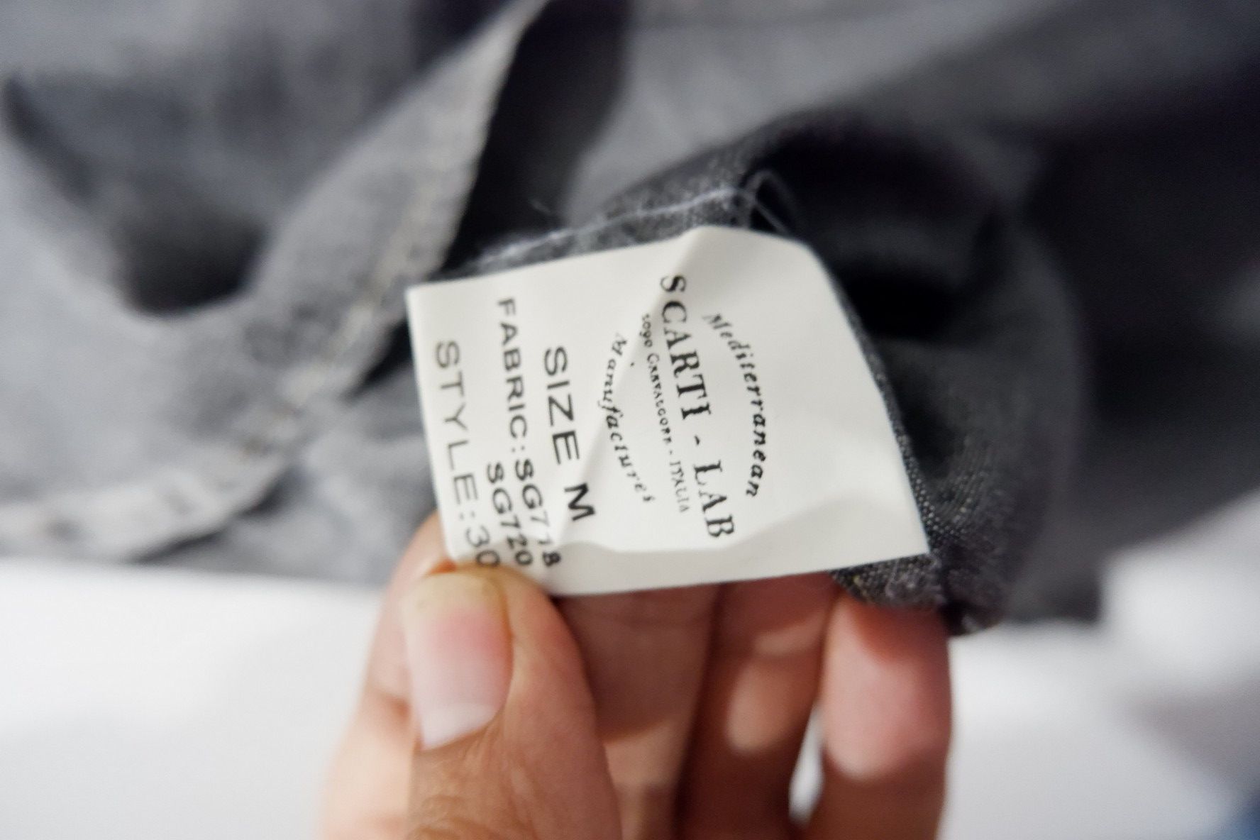 Scarti-Lab Scarti Lab Pullover Half Button Chambray Shirt Made in Italy Size US M / EU 48-50 / 2 - 6 Thumbnail