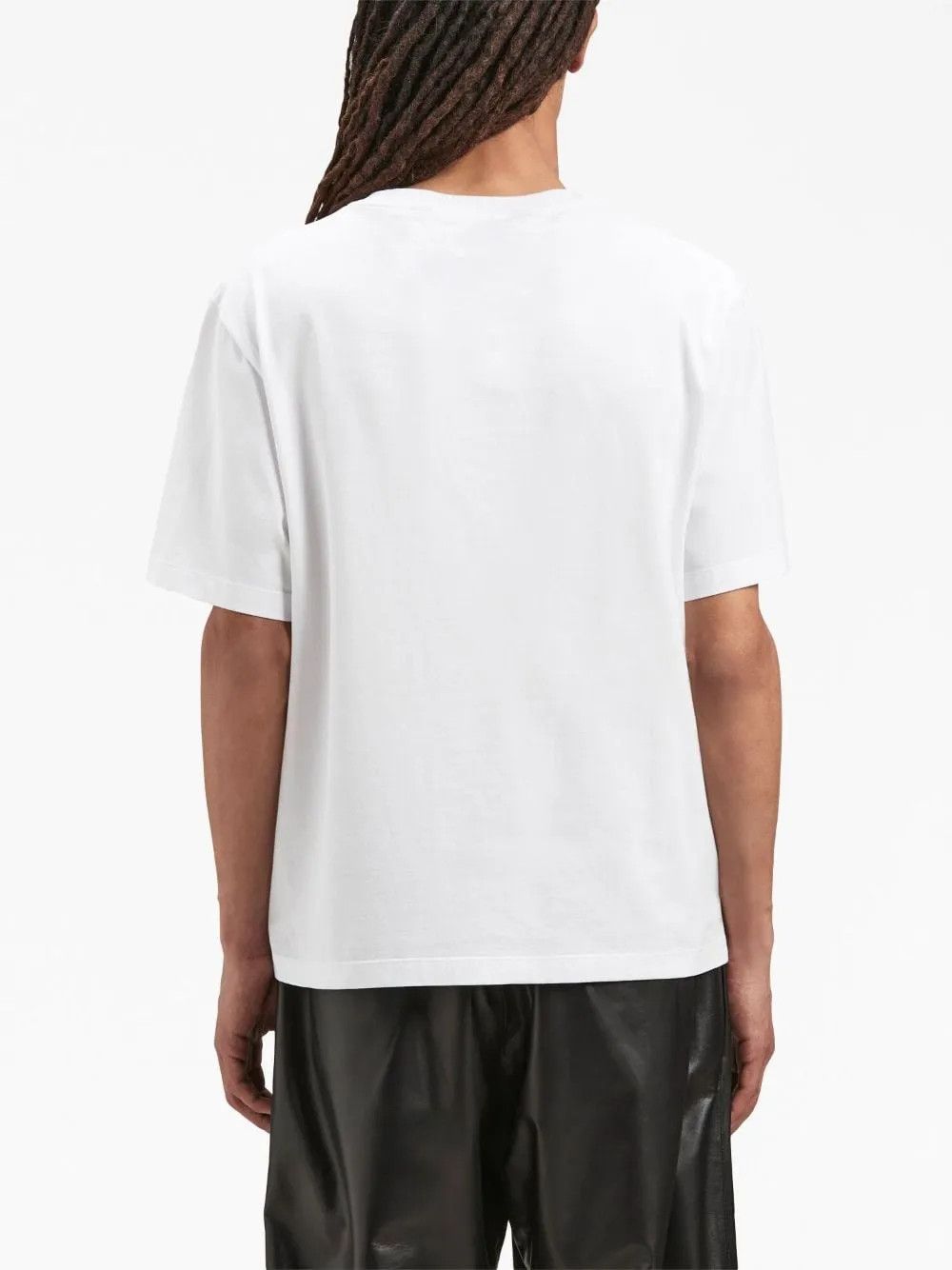 Palm Angels o1y0325 Logo Crewneck T-Shirt in White Size US S / EU 44-46 / 1 - 5 Thumbnail