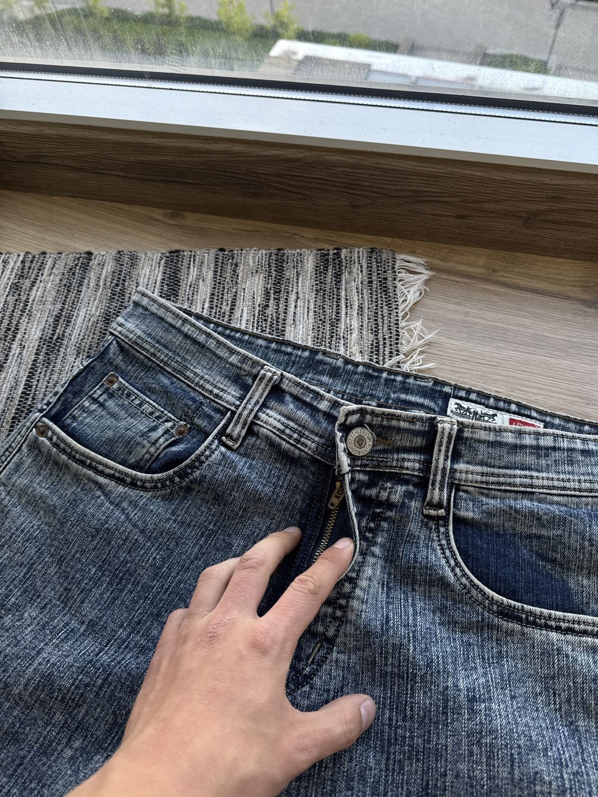 Levi's × Vintage Vintage Levis 513 washed distressed denim Pants Size US 34 / EU 50 - 6 Thumbnail