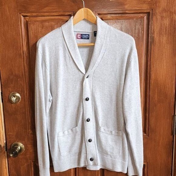 Chaps Chaps Grandpa Full Buttoned Collared Pocketed Long Sleeve Sz Size US L / EU 52-54 / 3 - 2 Thumbnail