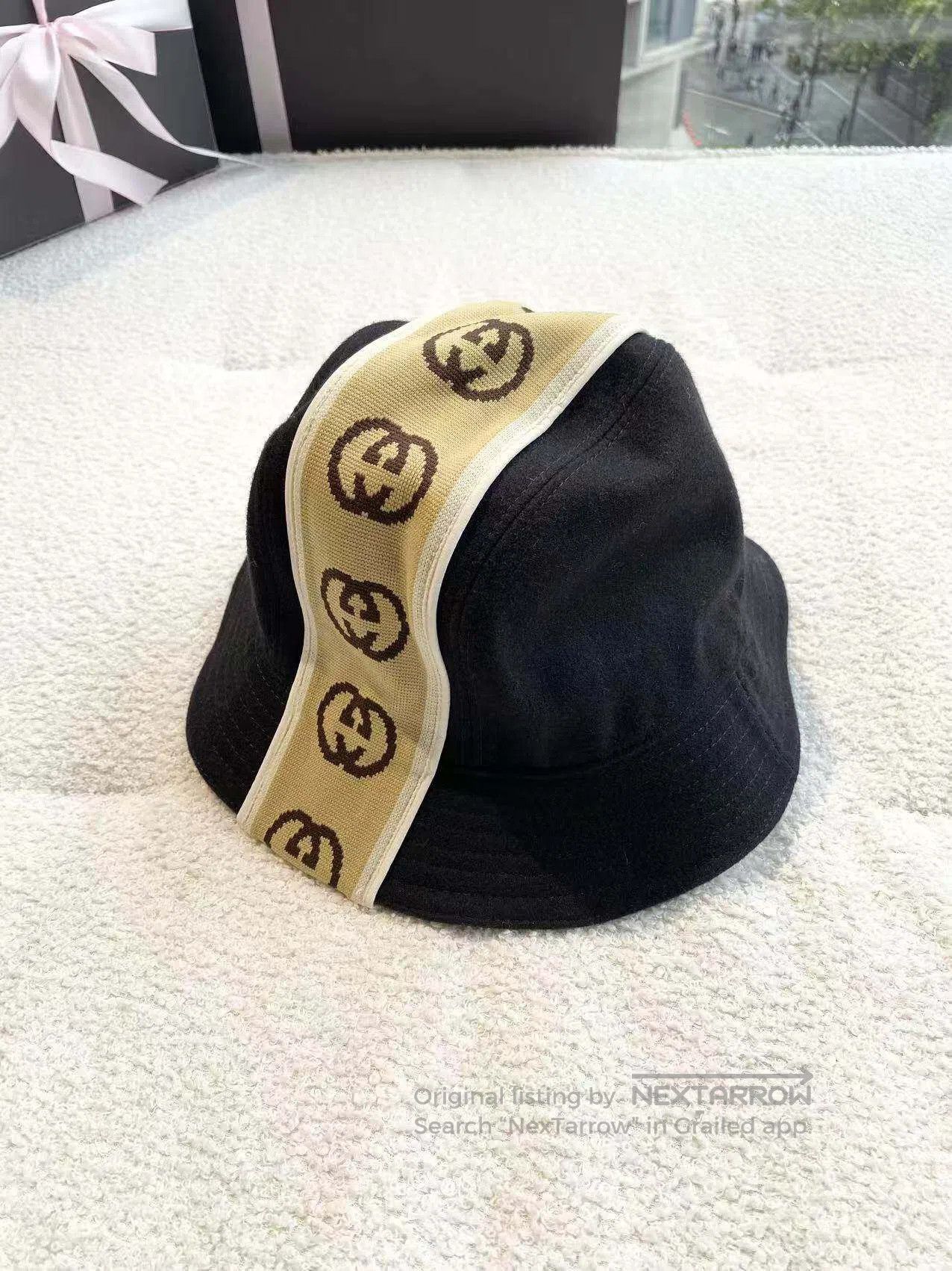 Gucci Guicci Size L String label bucket hat| Size ONE SIZE - 1 Thumbnail