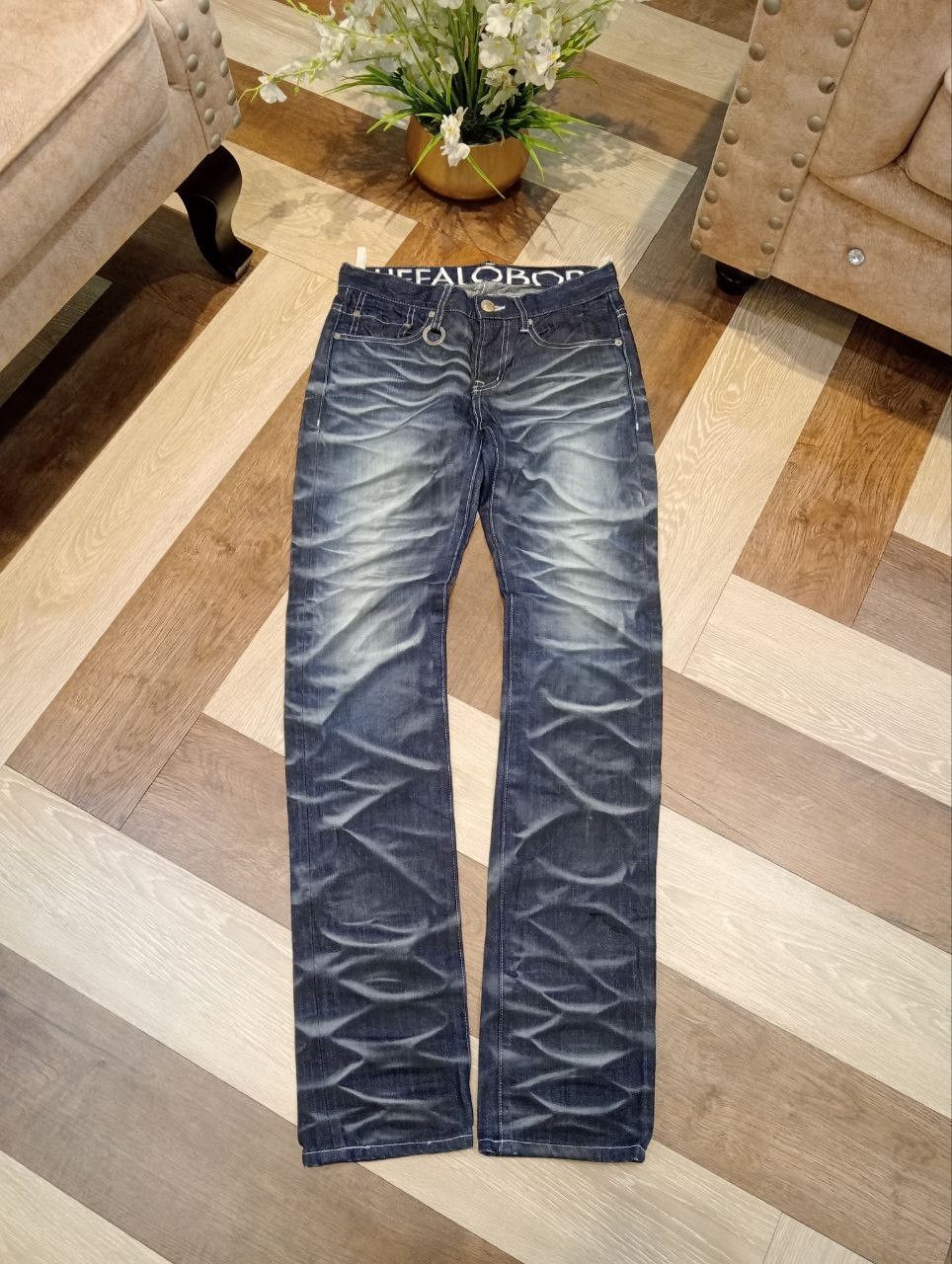 BUFFALO BOBS BUFFALO BOBS JAPANESE LABEL DISTRESSED SLIM JEANS Size US 30 / EU 46 - 1 Thumbnail