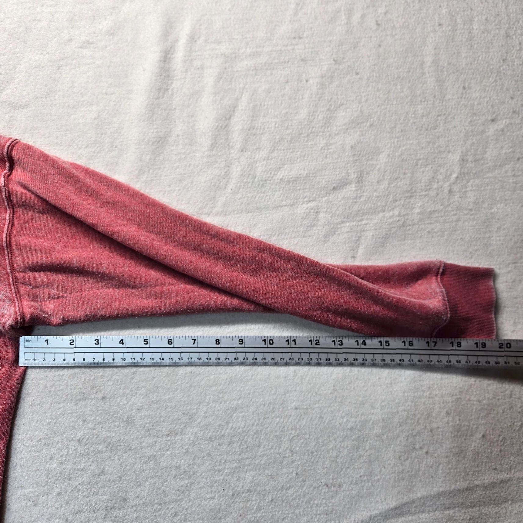 Vintage Ocean Drive Hoodie Solid Pink Red Sweater Pouch Adult Women's L Hooded Round Neck Fall Spring Size L / US 10 / IT 46 - 5 Thumbnail