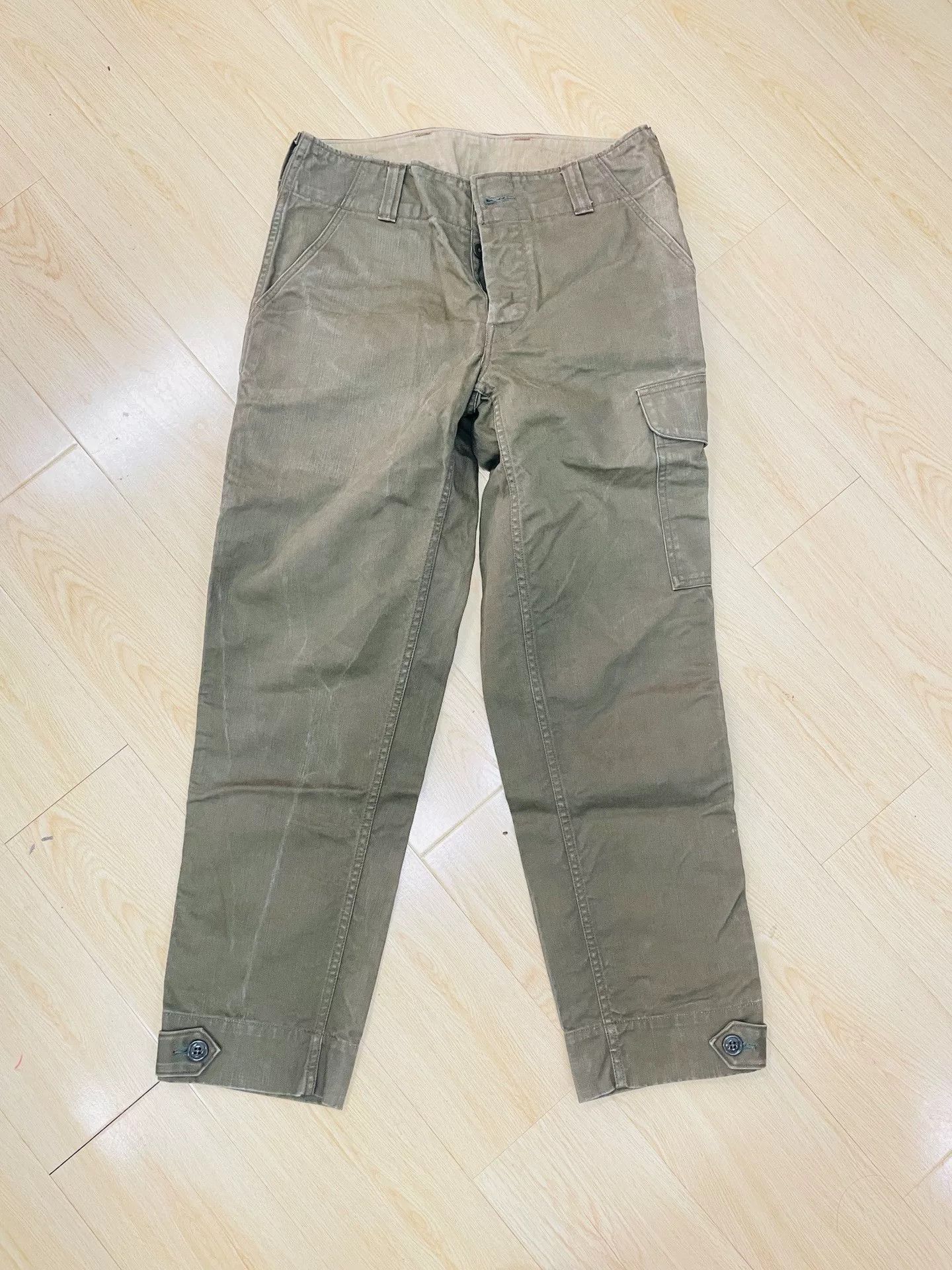 Freewheelers Heavy Waxed Canvas Work Pants Size US 30 / EU 46 - 1 Thumbnail