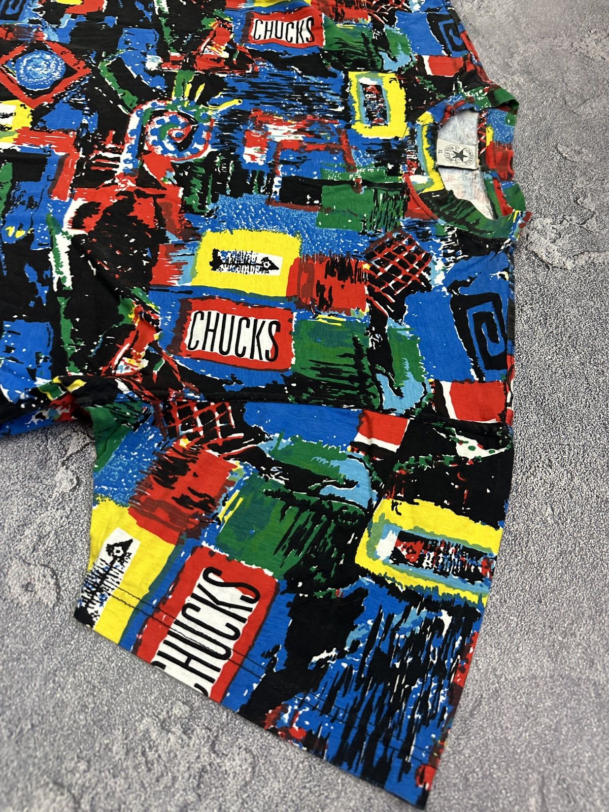 Converse Vintage 90s Converse All Over Print T-Shirt Graphic XL Size US XL / EU 56 / 4 - 7 Thumbnail