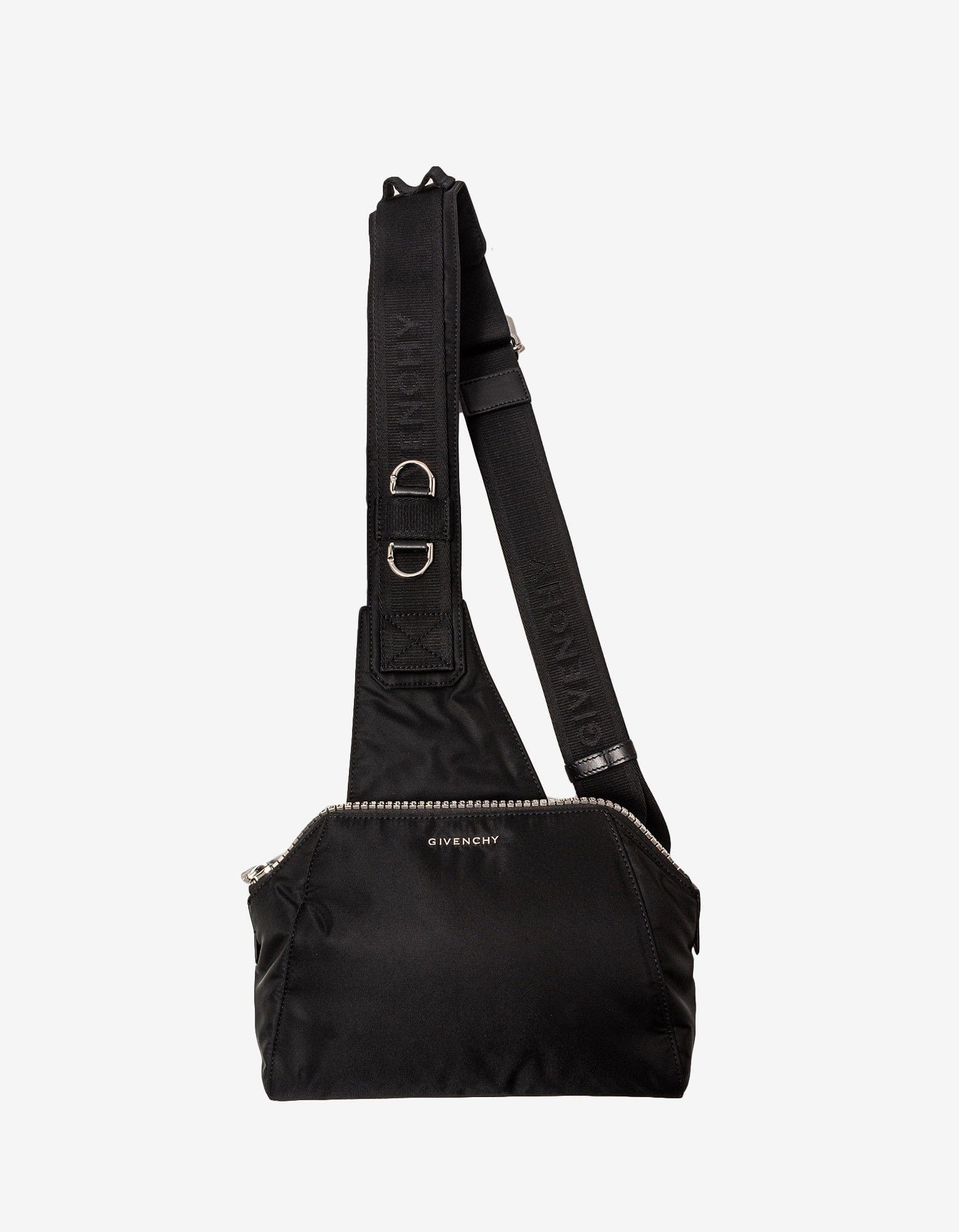 image of Givenchy Black Antigona Crossbody Bag, Men's