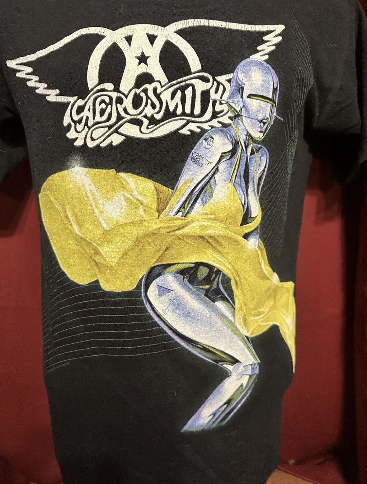 Aerosmith Vintage Aerosmith Tshirt Y2k Hajime Sorayama Band Tee Art Size US M / EU 48-50 / 2 - 3 Thumbnail