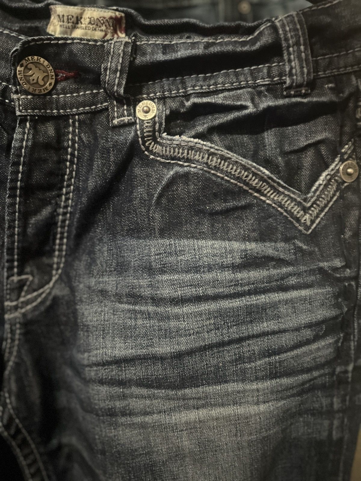 Mek Denim × Vintage Crazy Vintage Y2K/2000s Rare Mek Jeans Size US 34 / EU 50 - 4 Thumbnail