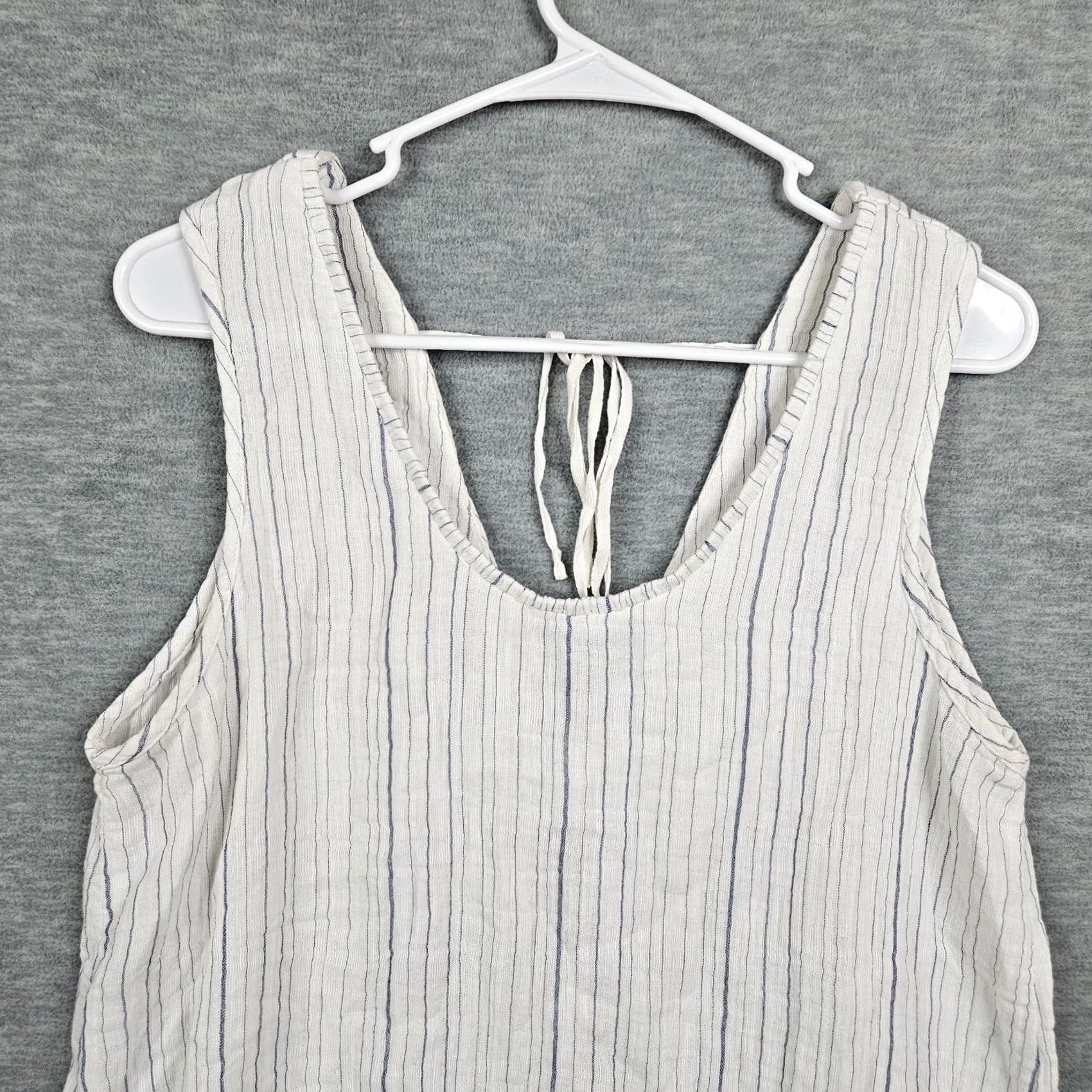 Vintage XCVL Tank Blouse Round Neck Stripe Top Size XS Women's Size XS / US 0-2 / IT 36-38 - 7 Thumbnail