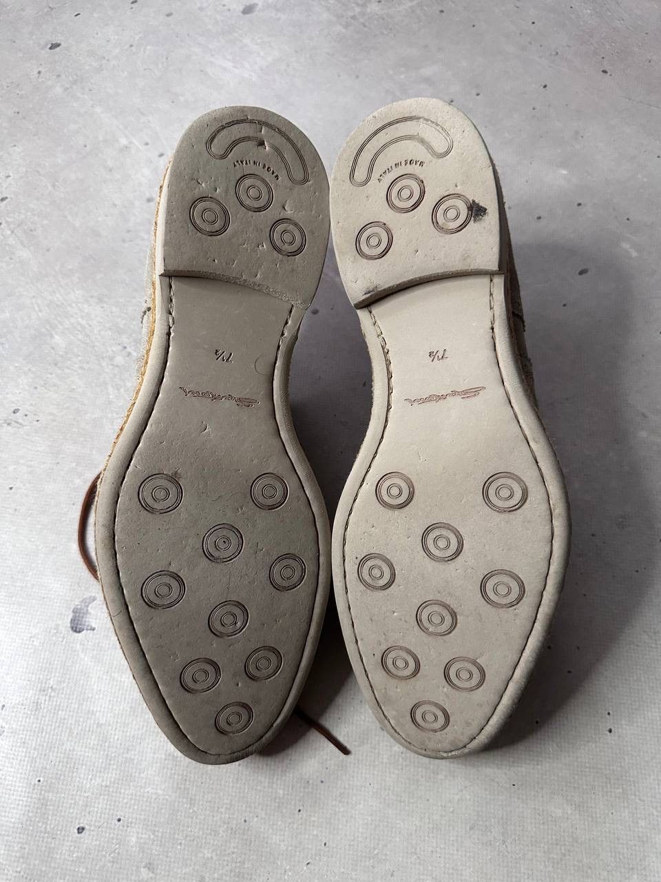 Santoni Santoni Suede Brogue Shoes Light Grey Size 7.5 Made in Italy Size US 8.5 / EU 41-42 - 5 Thumbnail