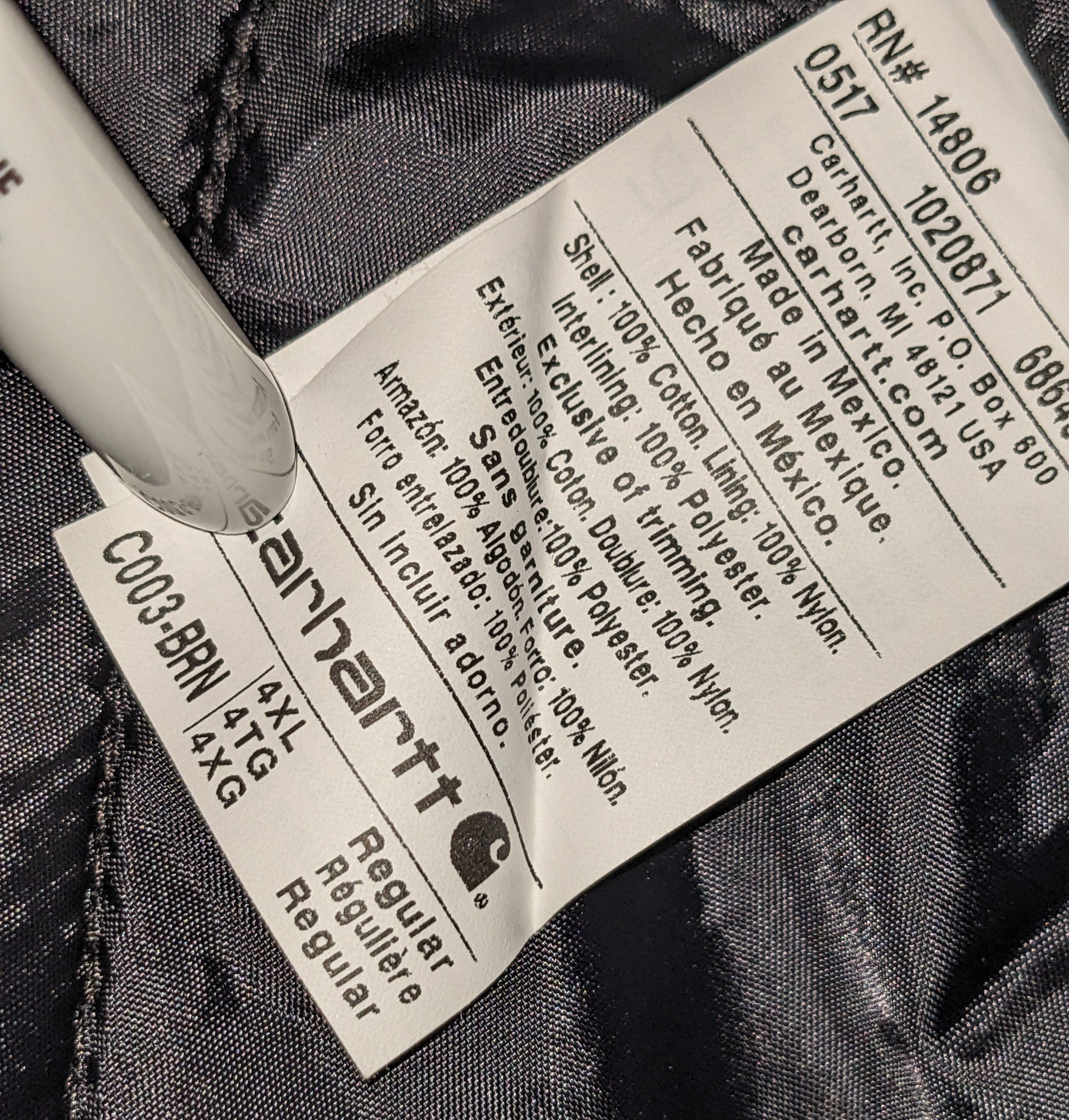 Carhartt × Vintage Carhartt C003-BRN Brown 4X-Large Duck Arctic Lined Coat Size US XXL / EU 58 / 5 - 5 Thumbnail