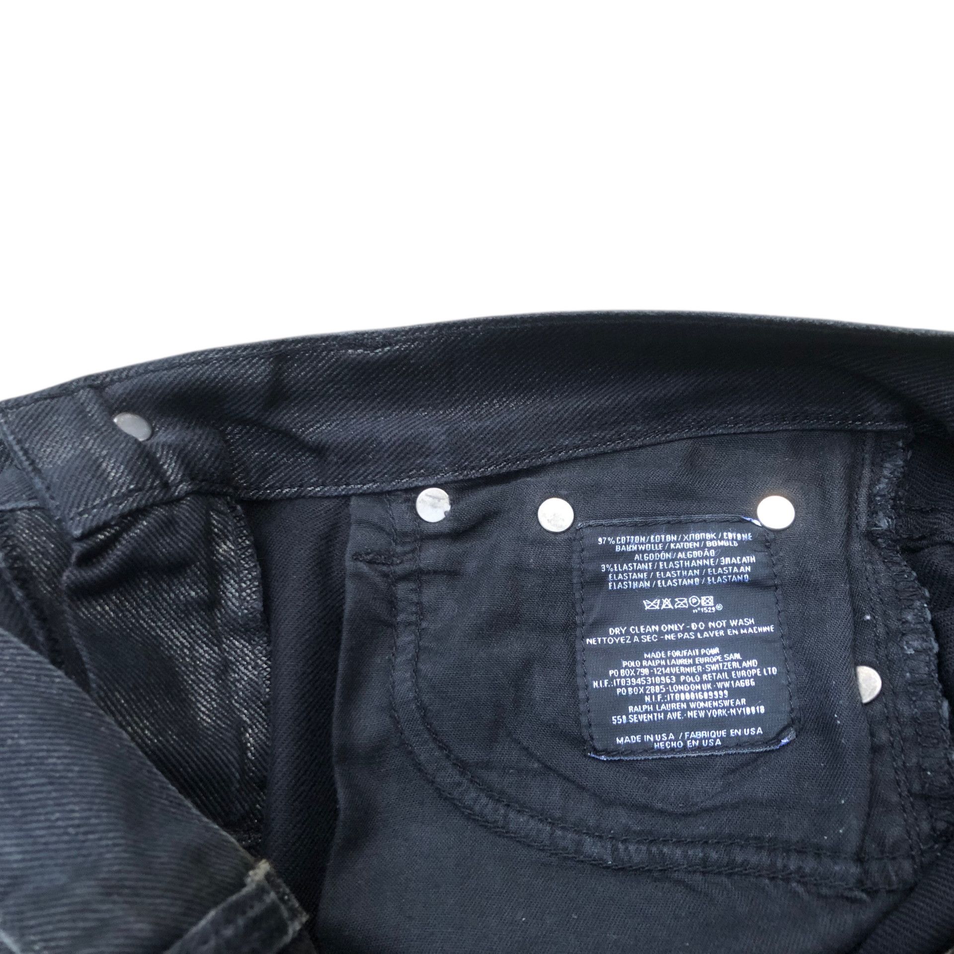 Ralph Lauren 🔥RALPH LAUREN 867 Gunmetal Cut Flare Bootcut Velvet Jeans Size 30" / US 8 / IT 44 - 14 Thumbnail