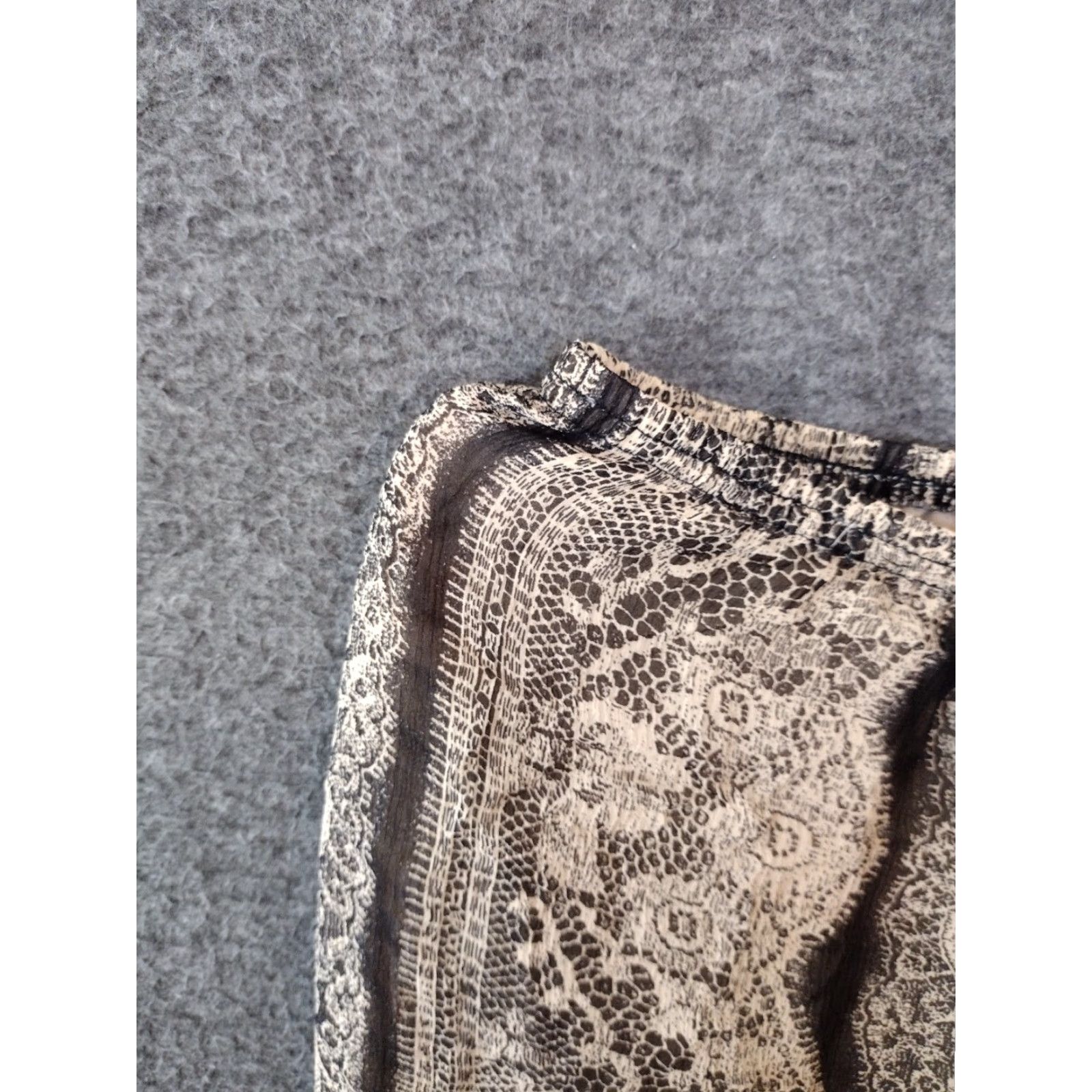 Vintage INC International Concepts Skirt Silk Size 6 Brown/Black A-Line Women's Midi Paisley Bohemian Fall Spring Summer Winter Size 28" / US 6 / IT 42 - 6 Thumbnail