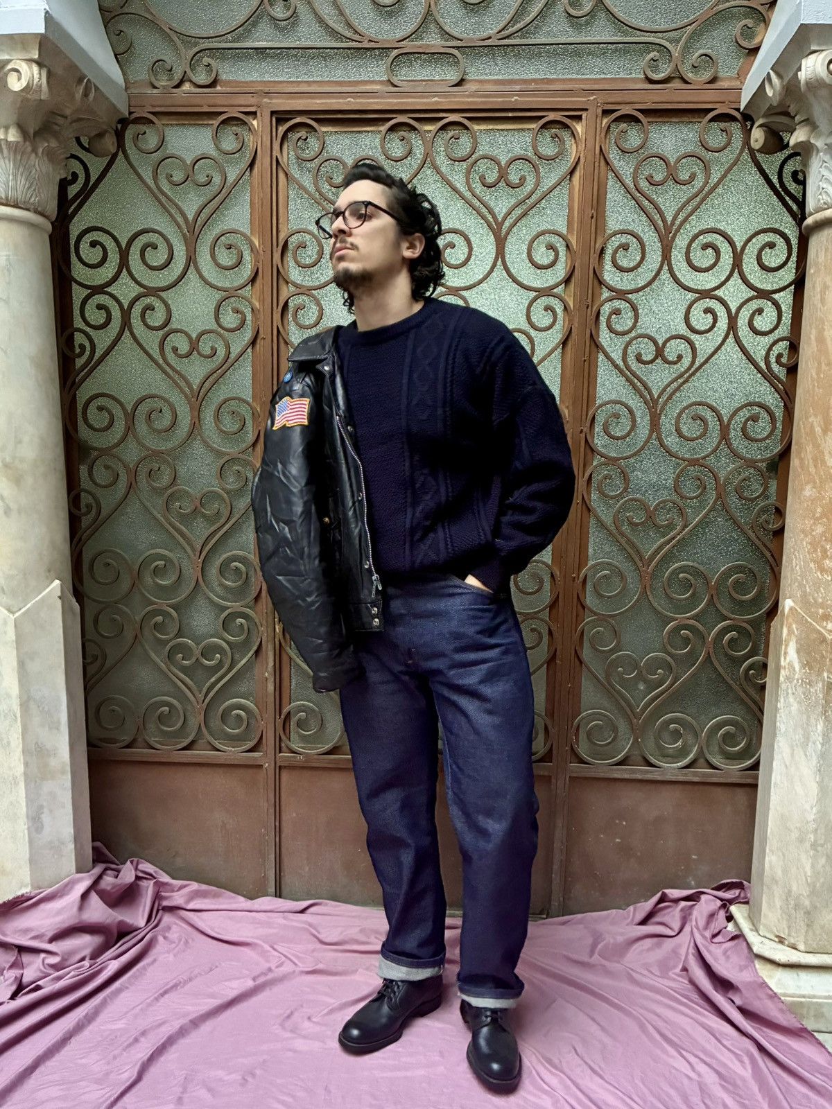 Other MADE IN FRANCE BUSNEL HEAVY KNITTED WOOL FISHERMAN CREWNECK Size US L / EU 52-54 / 3 - 3 Thumbnail