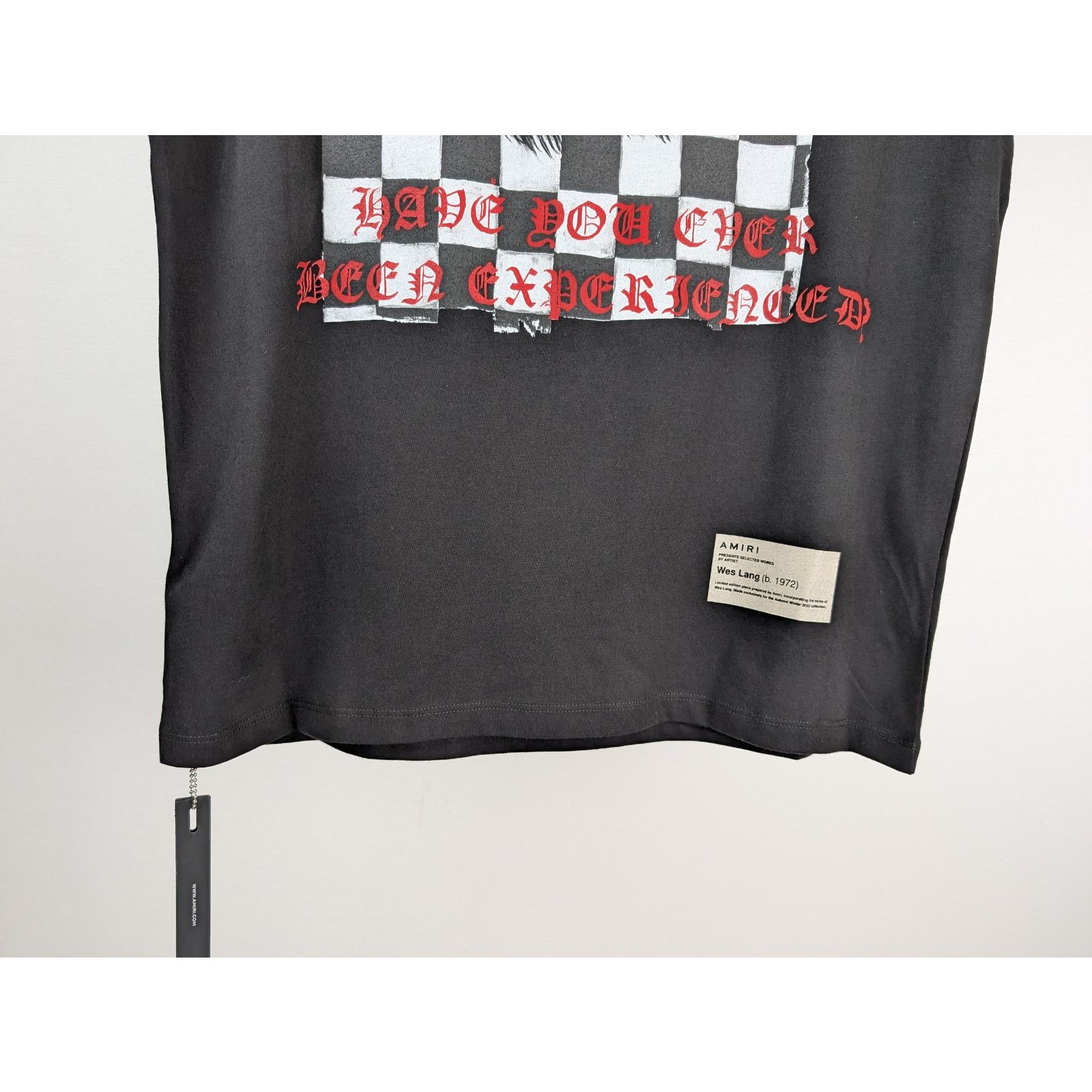 Amiri o1rshd1 Q:2 / Wes Lang Checker Skull Tee T-Shirt in Black Size US XS / EU 42 / 0 - 8 Thumbnail