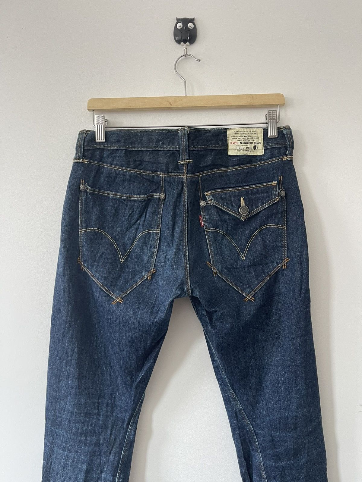 Levi's Vintage Clothing Rare Vintage LEVIS ENGINEERED JEANS June 9th 1999 Twist Leg Size 29" - 2 Thumbnail