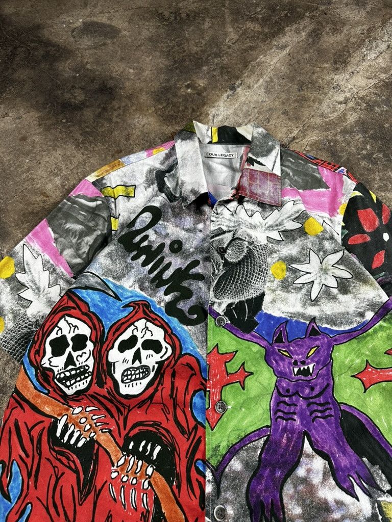 Our Legacy Our Legacy Skeleton Box Shortsleeve Shirt Size US M / EU 48-50 / 2 - 4 Thumbnail