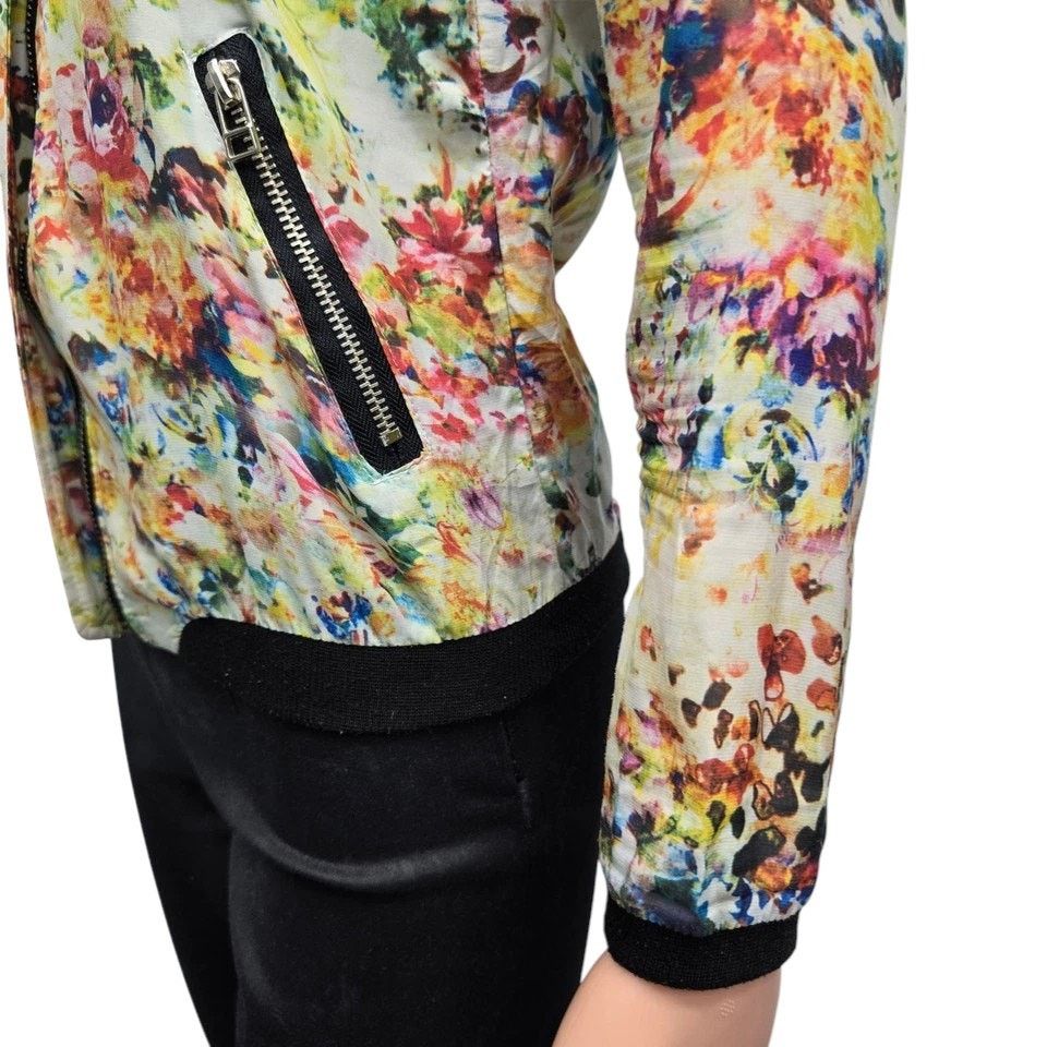 ZAPA Zapa Woman Floral Bomber Jacket Full zip S Lightweight Size S / US 4 / IT 40 - 9 Thumbnail