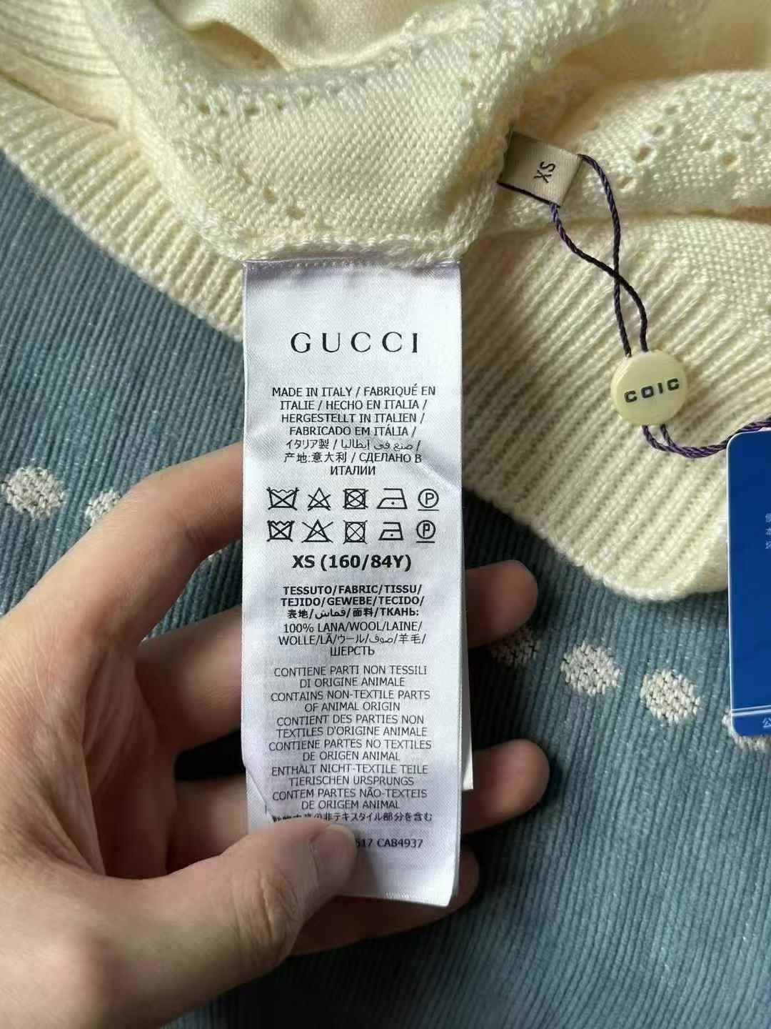 Gucci Gucci Hollow full-printed cardigan sweater 2501-Nextarrow Size US XS / EU 42 / 0 - 4 Thumbnail
