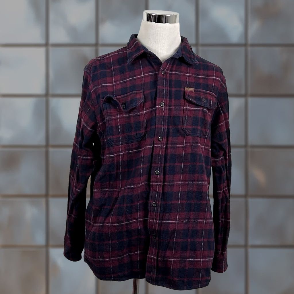 Orvis Orvis Shirt Jacket Red Blue Plaid 100% Cotton XXL Shacket Button-Up Flannel Casual Mens 2XL Long Sleeve Button Front Coat Coat Size US XXL / EU 58 / 5 - 1 Thumbnail