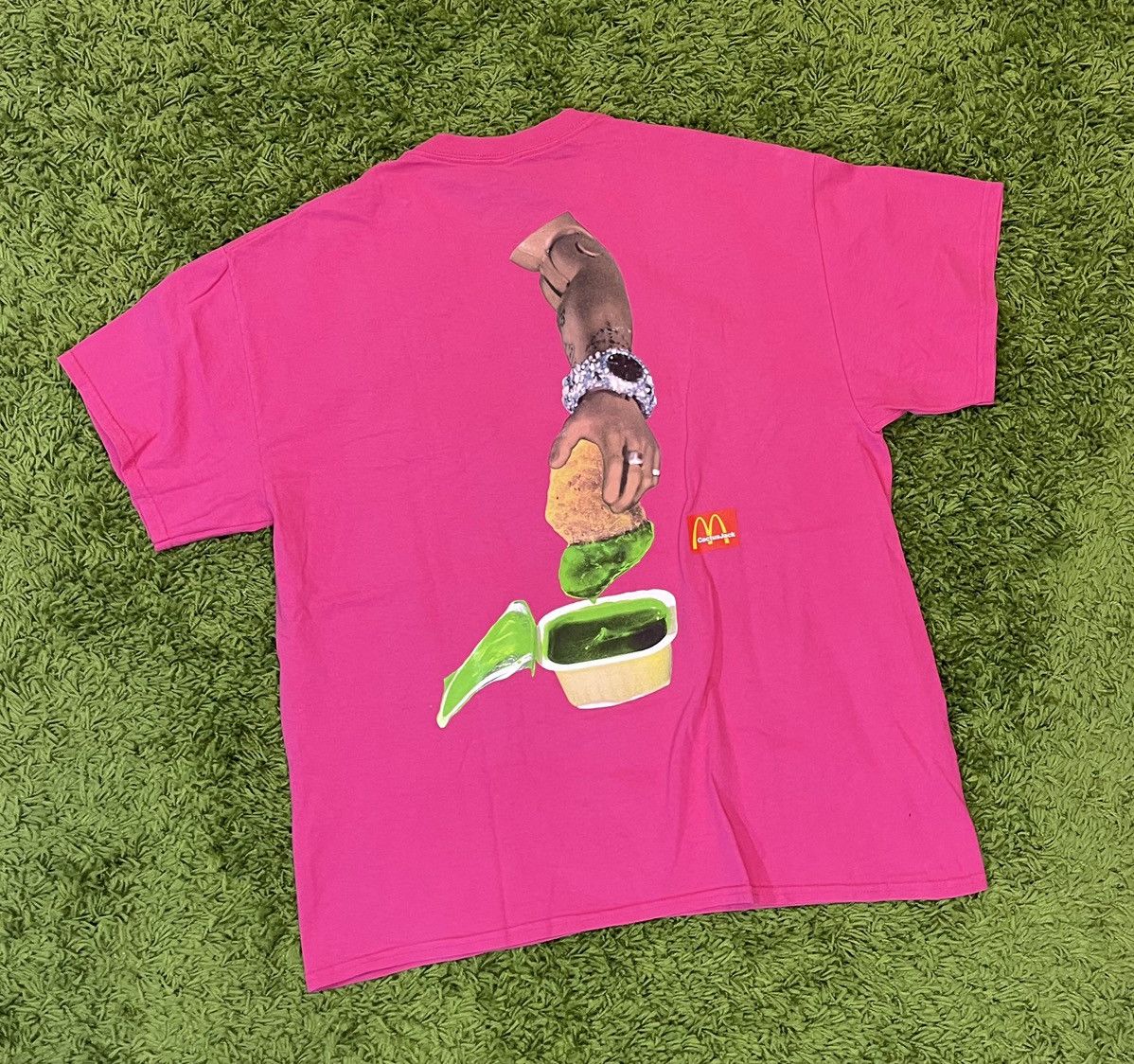 Travis Scott Travis Scott McDonalds Cactus Sauce Pink Tee Size Large New Size US L / EU 52-54 / 3 - 1 Thumbnail