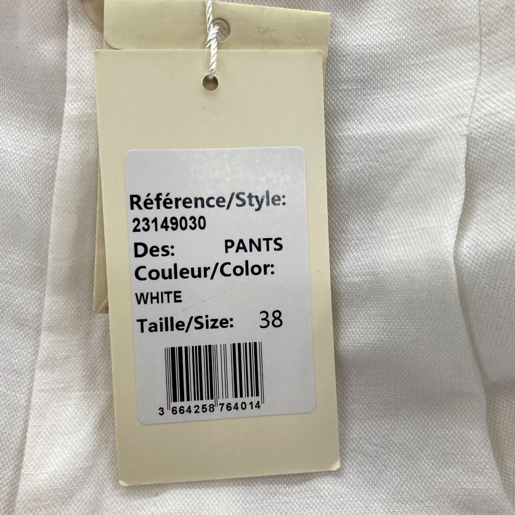 Anthropologie The Korner Linen Pleated Trousers Women's 4 White Relaxed Taper Pants Size 27" / US 4 / IT 40 - 6 Thumbnail