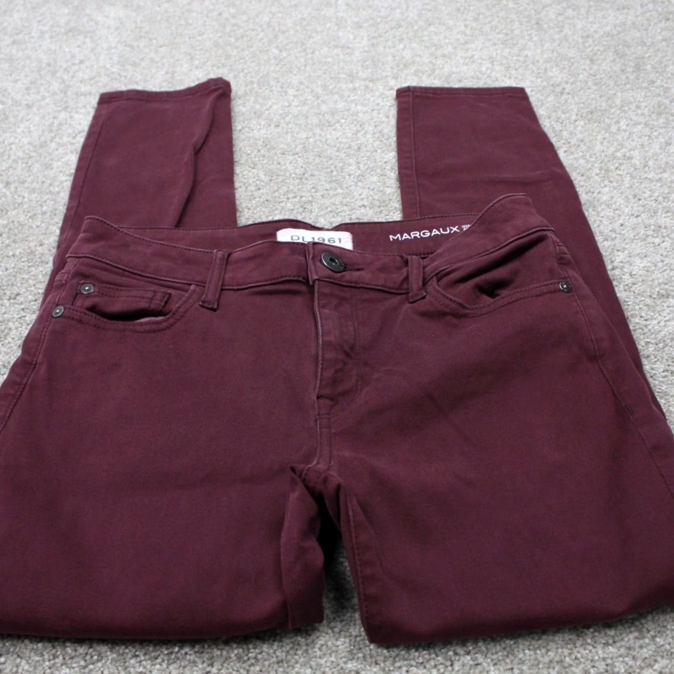 DL1961 DL1961 Jeans Womens 28x26 Purple Margaux Instasculpt Ankle Skinny Cotton Stretch Jeans Slim 90s Womens Size 28" / US 6 / IT 42 - 2 Thumbnail