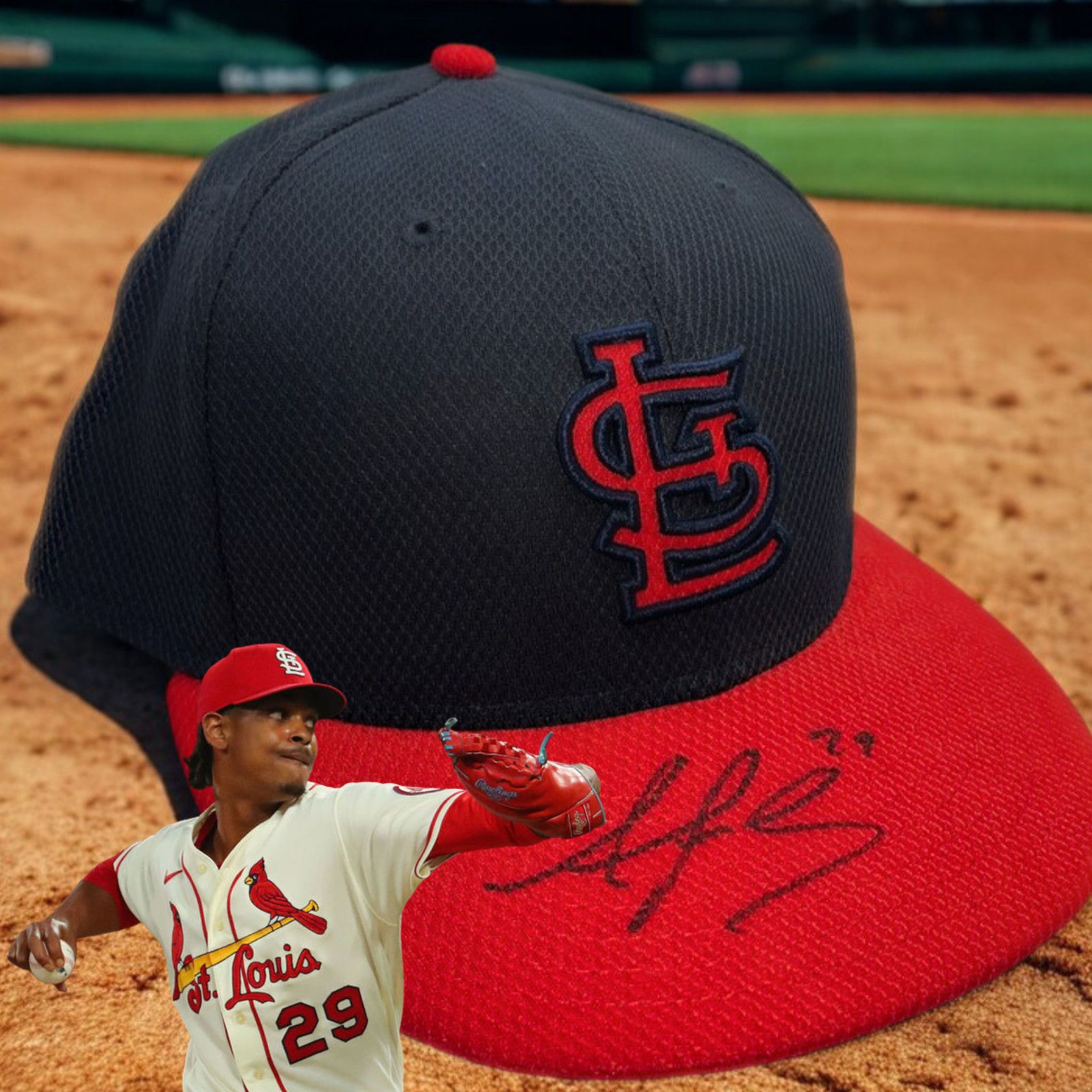 New Era St Louis Cardinals New Era Hat 7 3/4 Alex Reyes Signed Size ONE SIZE - 1 Thumbnail