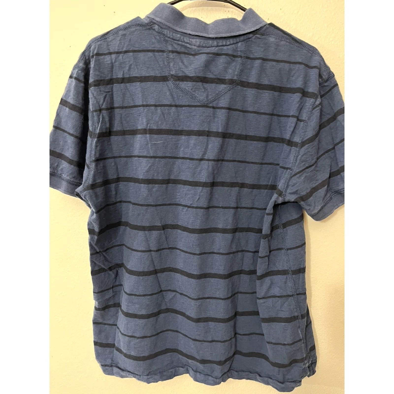 Eddie Bauer Eddie Bauer Blue Striped Polo Shirt Adult Large Short Sleeve Outdoor Mens Size US L / EU 52-54 / 3 - 2 Thumbnail