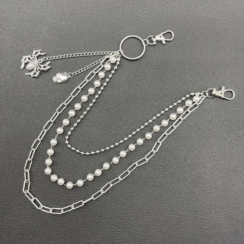 Jewelry × Vintage Biker Chains Spider Skull Pendants Goth Jewelry Size ONE SIZE - 4 Thumbnail