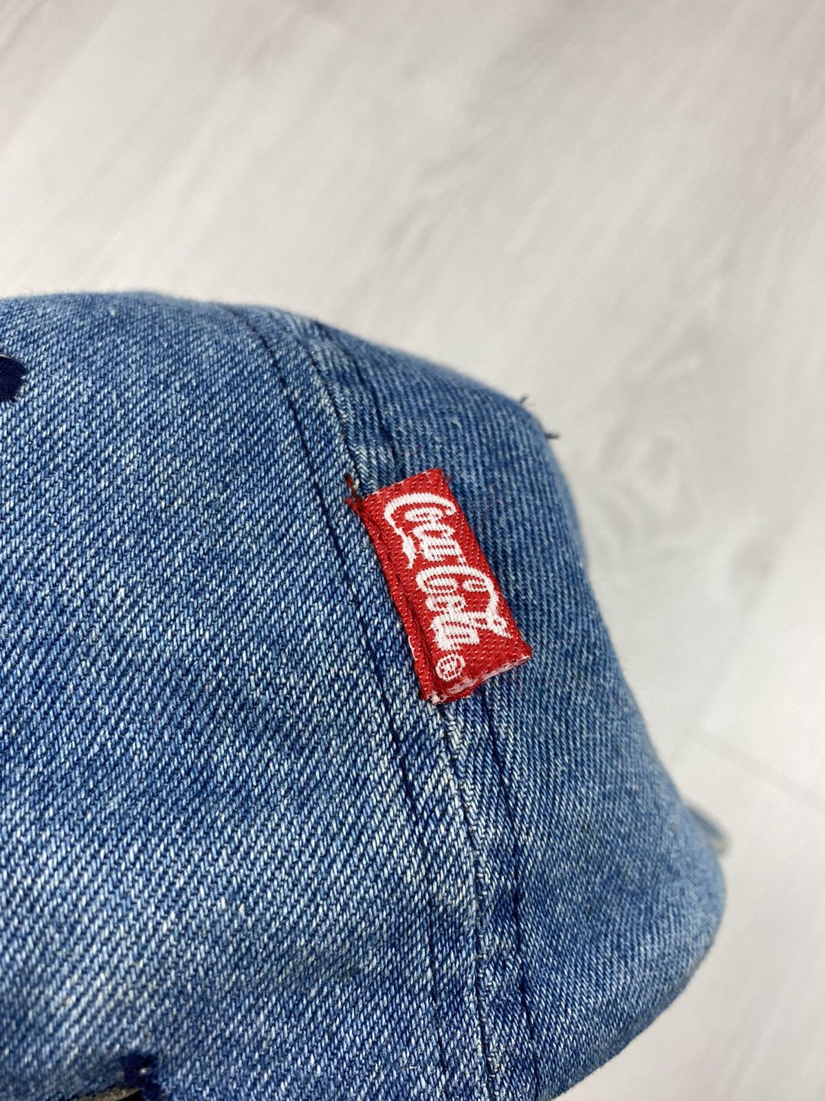 Coca Cola Vintage 90s Coca Cola Always Denim Cap Hat Marlboro Y2K Size ONE SIZE - 4 Thumbnail